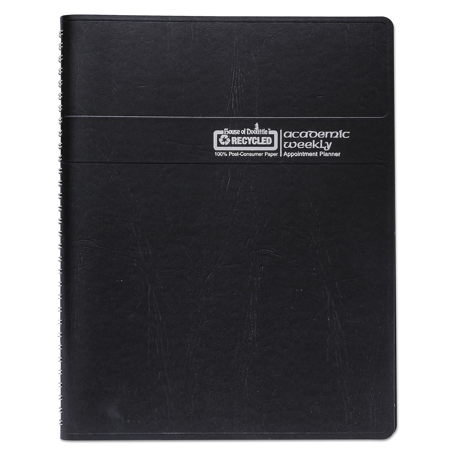 House of Doolittle Academic Weekly and Monthly Appointment Planner (Black, 8 in x 5 in) dr1sc