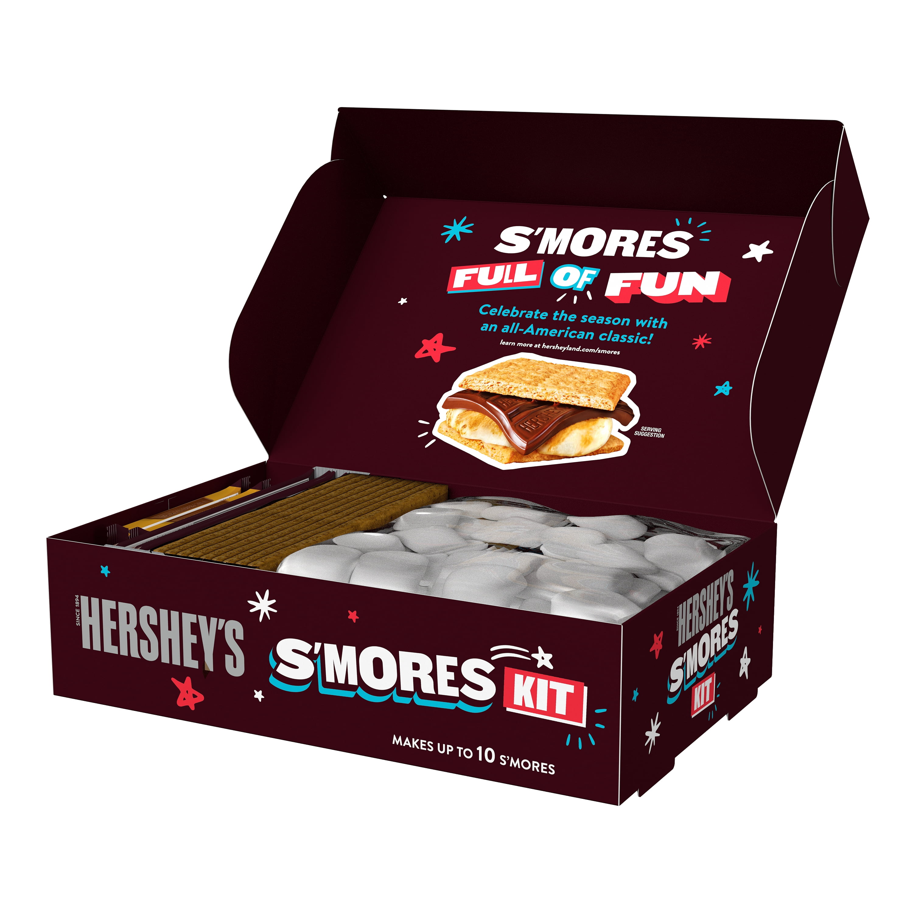 Hershey's S'mores Making Kit with Milk Chocolate, Marshmallows, and Graham Crackers (14 oz) err5p