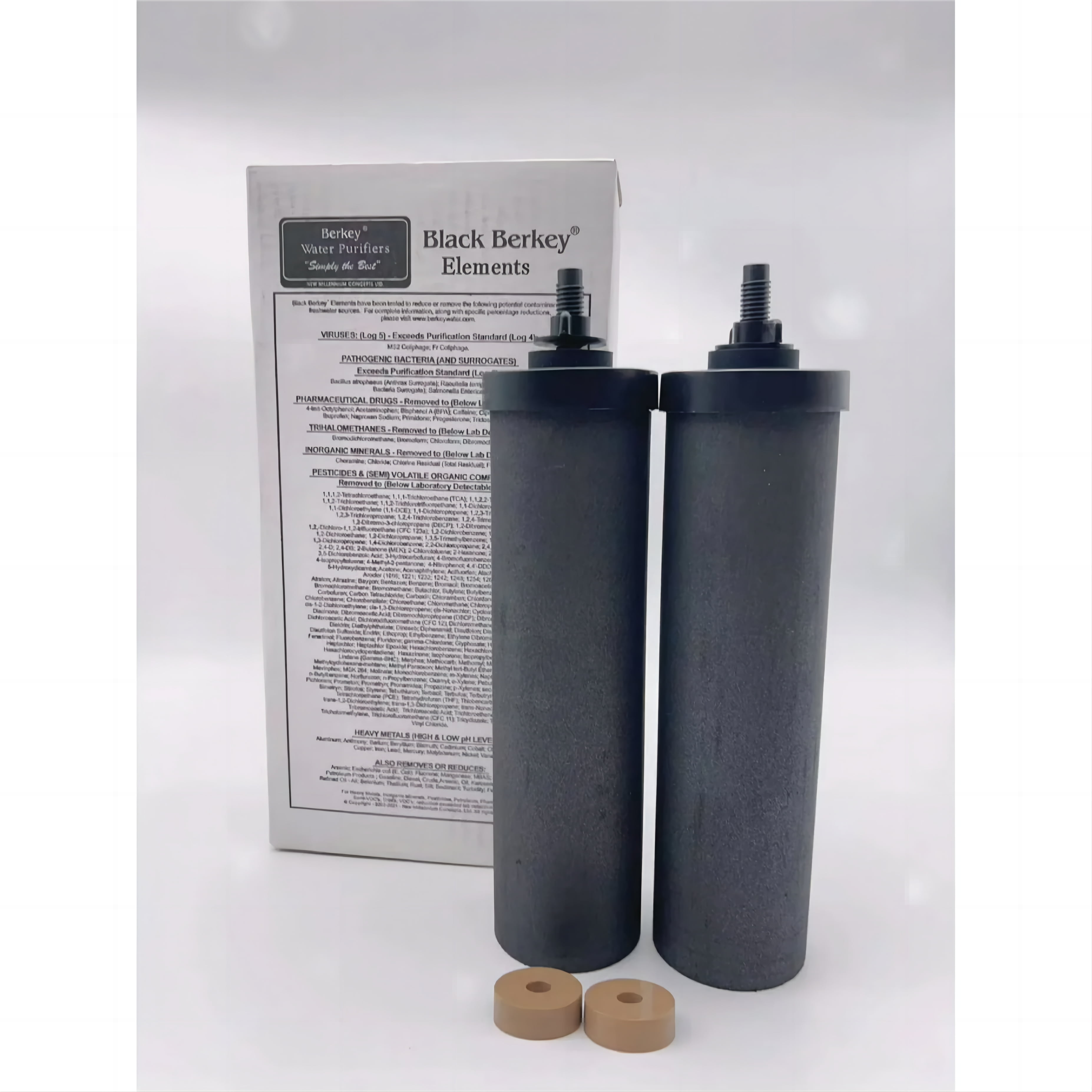 Berkey Authentic Black Berkey Elements BB9-2 Water Filter Replacements (Set of 2) kvqtc