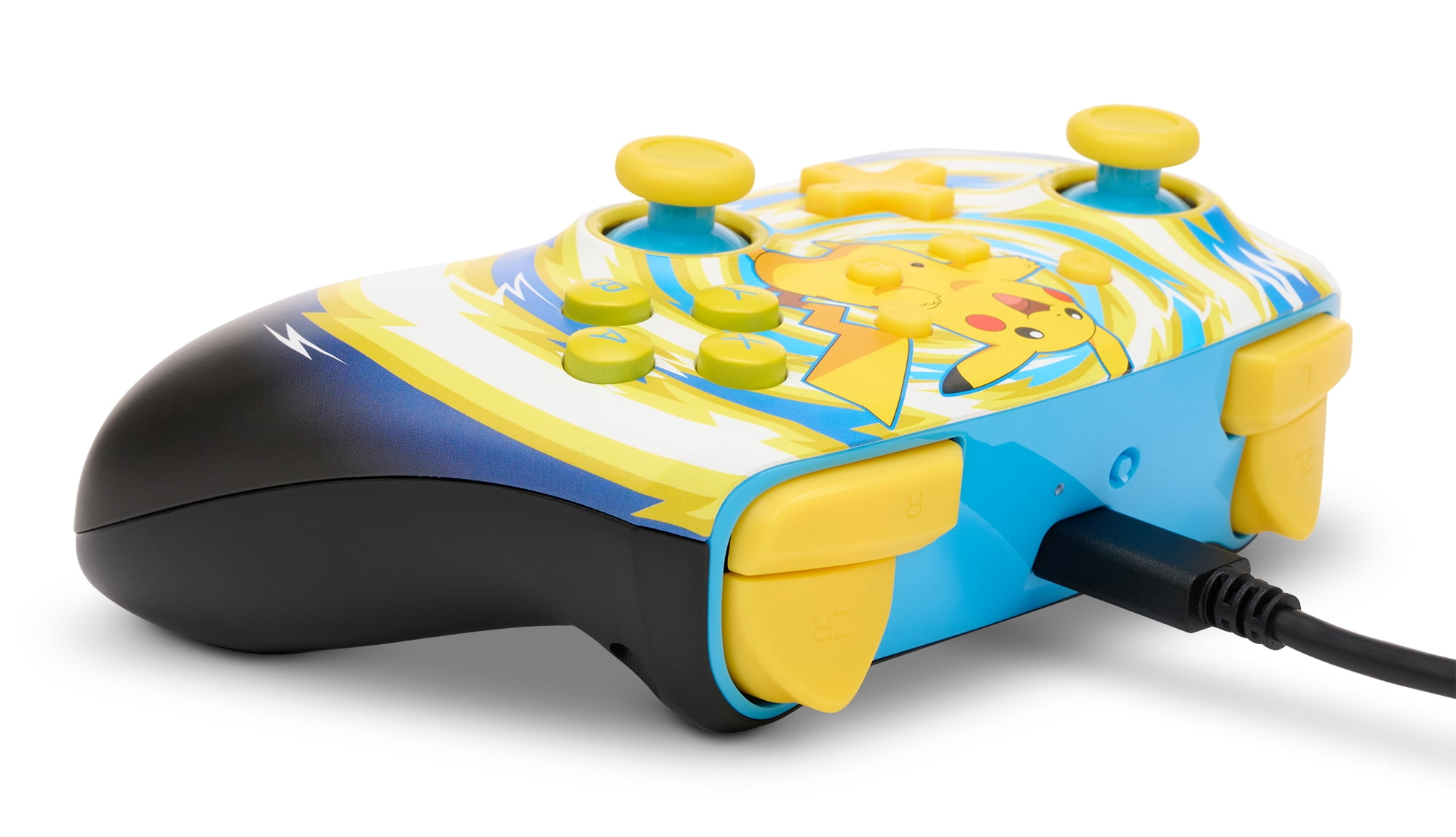 PowerA Enhanced Wireless Controller for Nintendo Switch - Pokémon Pikachu Vortex (Yellow, 10 ft) xytz2