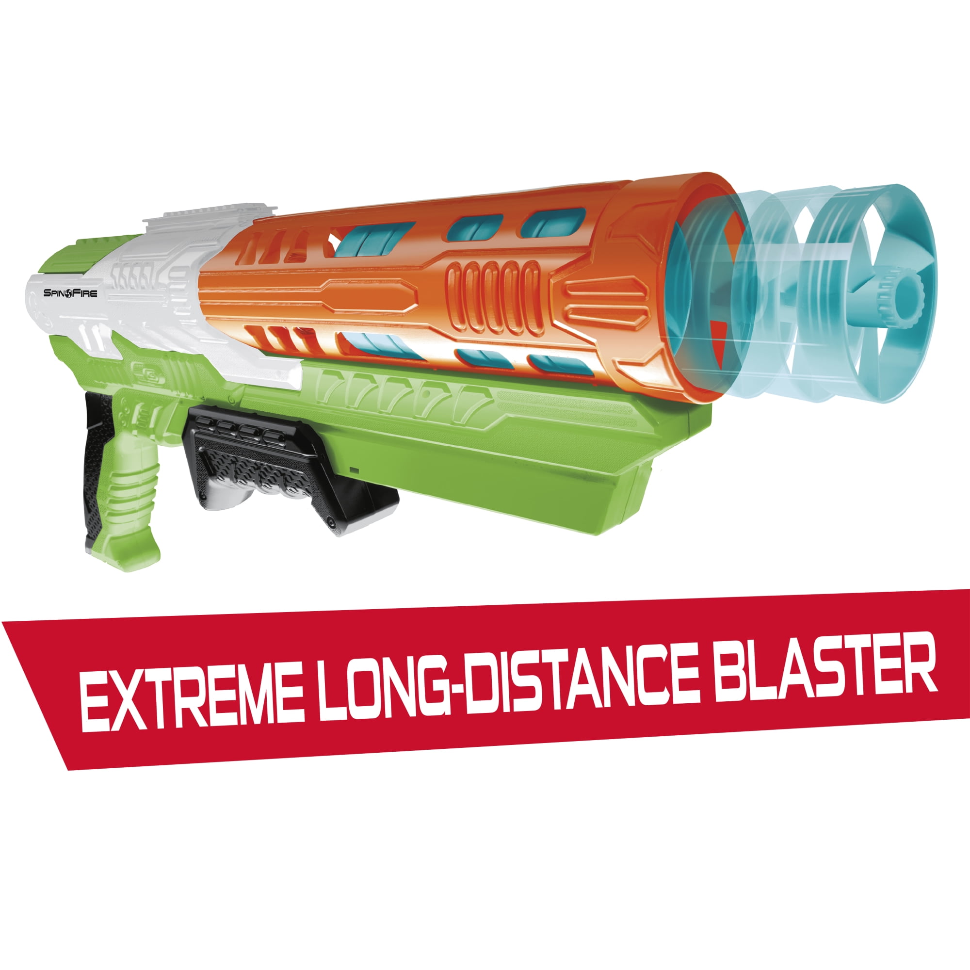Air Warriors Spin Fire Dart Blaster with 10 Spinner Darts (135 ft Range) xriem