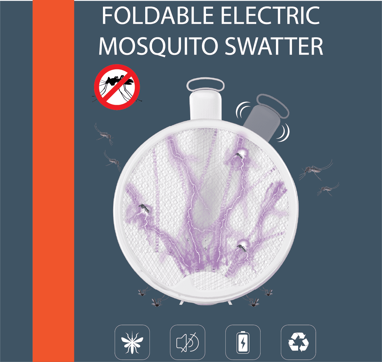 KME DAILYTRADE 2-in-1 Electric Fly Swatter Racket & Mosquito Trap Lamp (White, 16 in) ugajy