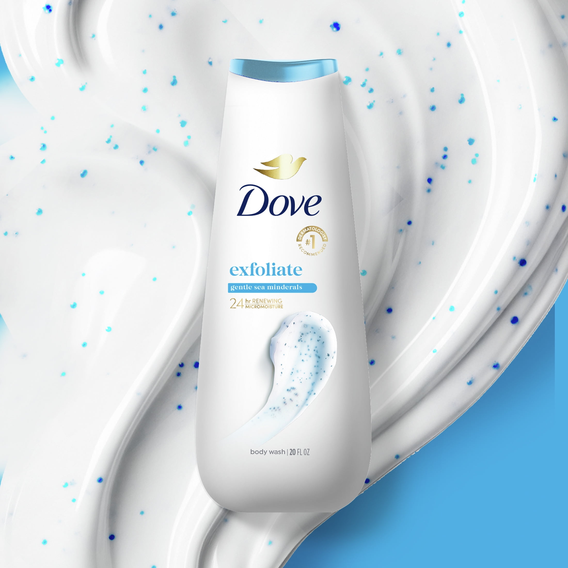 Dove Gentle Exfoliating Body Wash with Sea Minerals for Soft Skin (20 oz) 66ttx - Image 11