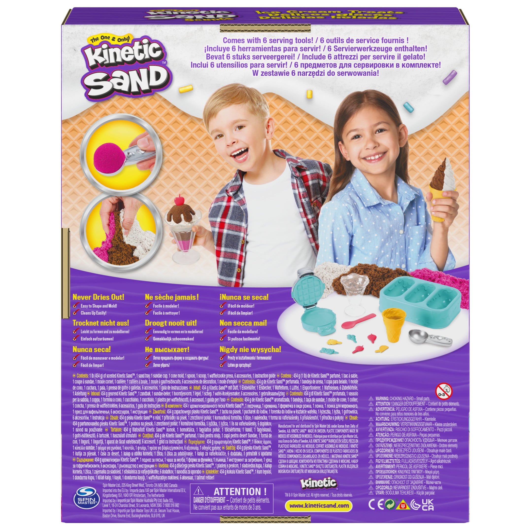 Kinetic Sand Scents Ice Cream Treats Playset (Multi-Color, 1 lb) onb57