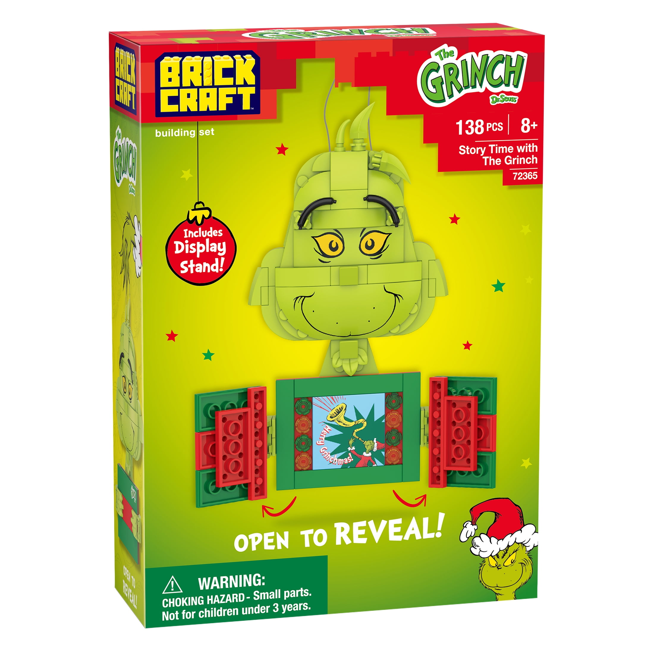 Brickcraft The Grinch Story Time Decoration Building Kit (Holiday Collectible, 138-Piece Set) 8ixmy