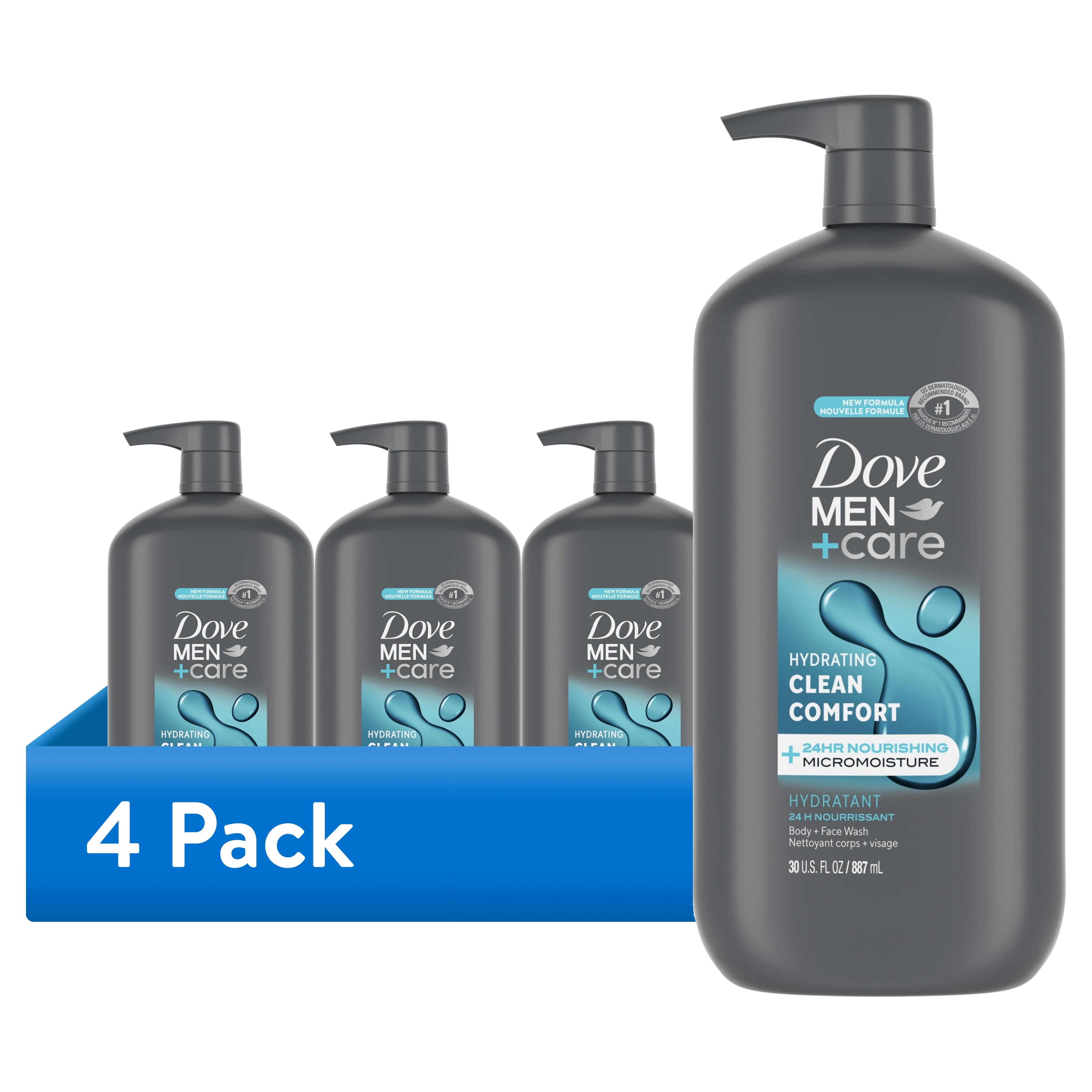 Dove Men+Care Clean Comfort Body and Face Wash for Men (Clean Comfort, 4 Pack of 30 oz) jcjo2