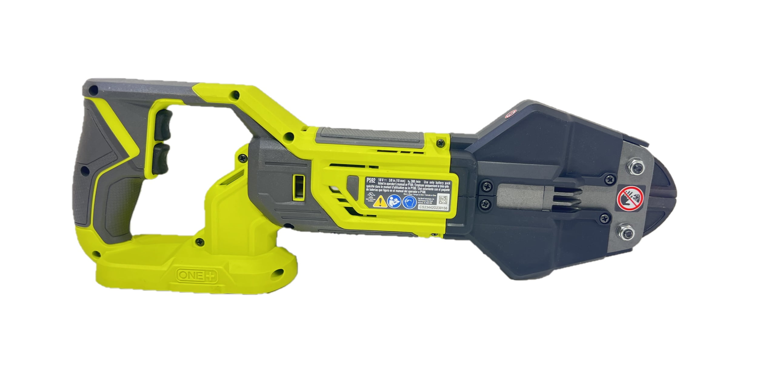 Ryobi ONE+ 18V P592 Cordless Bolt Cutter Kit with Battery and Charger (Green, 3/8 in Capacity) pwmjl