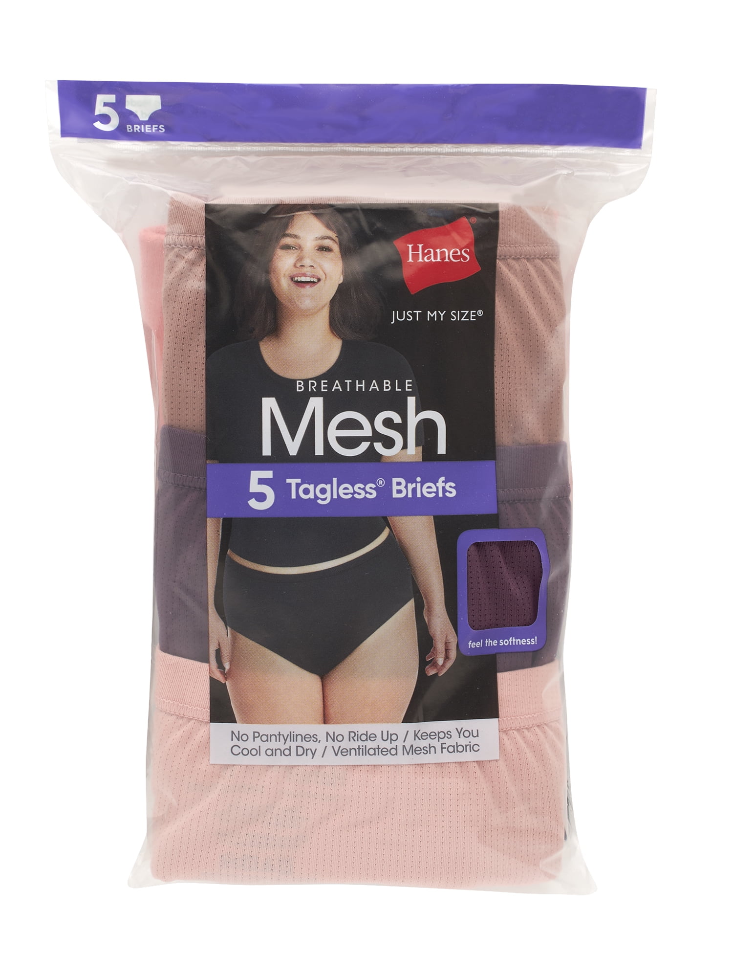Hanes Women's Breathable Mesh Brief Panties (Assorted Colors, 5-Pack) 6vw74