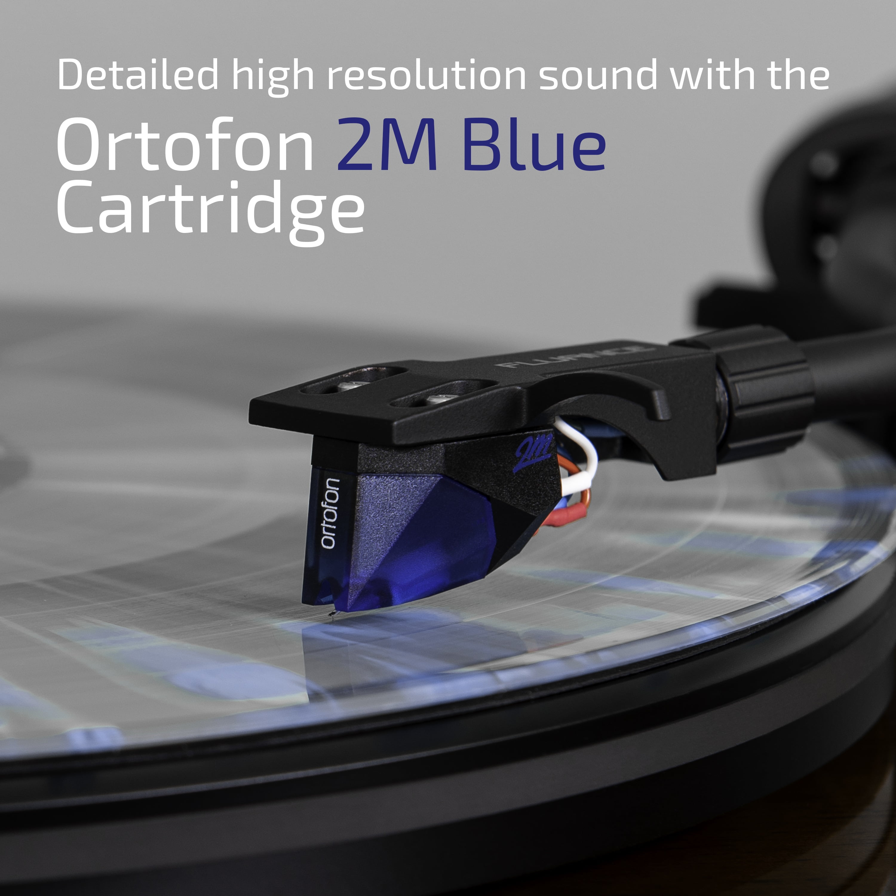 Fluance RT84 Reference High Fidelity Vinyl Turntable Record Player with Ortofon 2M Blue Cartridge (Walnut) 7cus1