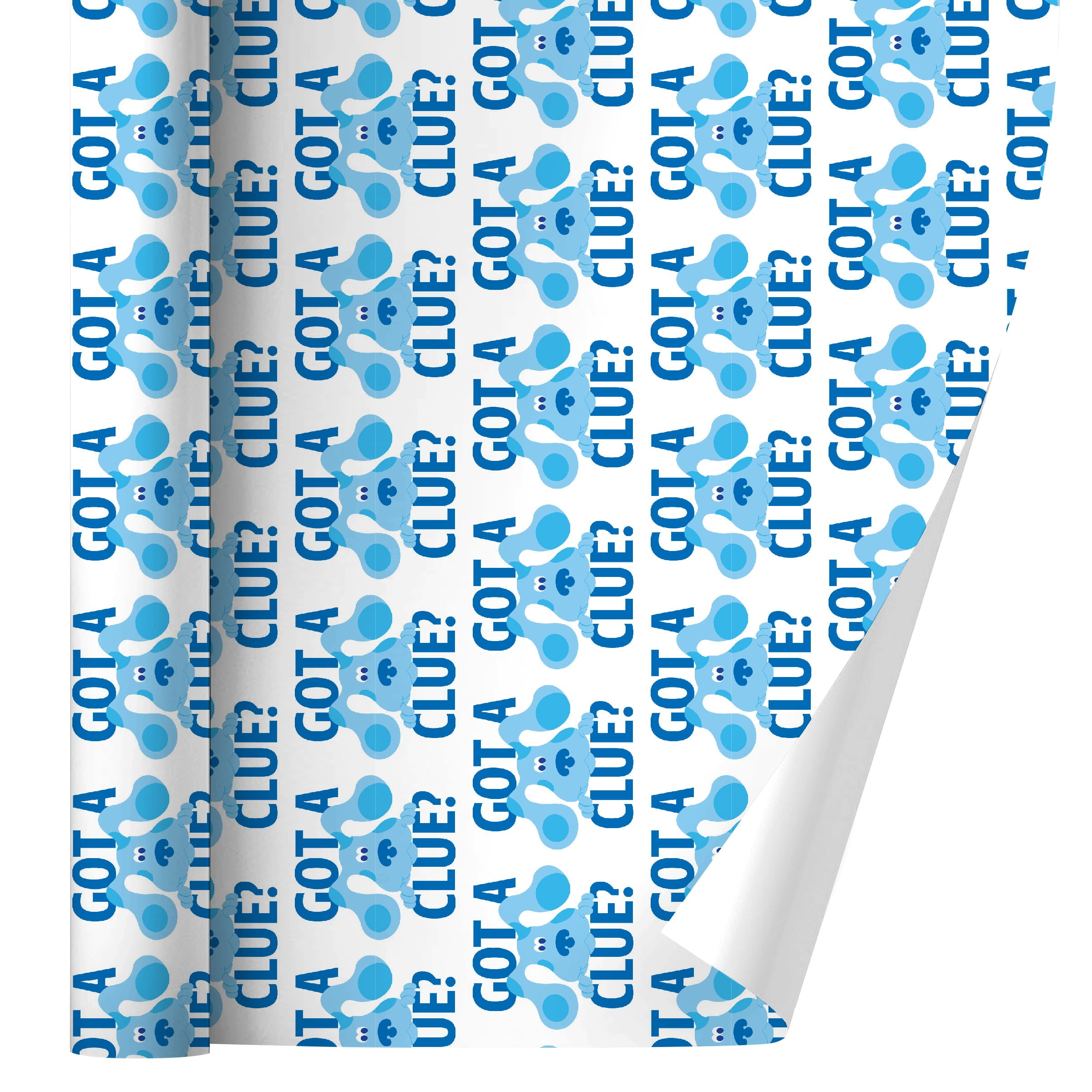 Graphics and More Blue's Clues Gift Wrap Wrapping Paper (Blue, 30 in x 72 in) 6te1d