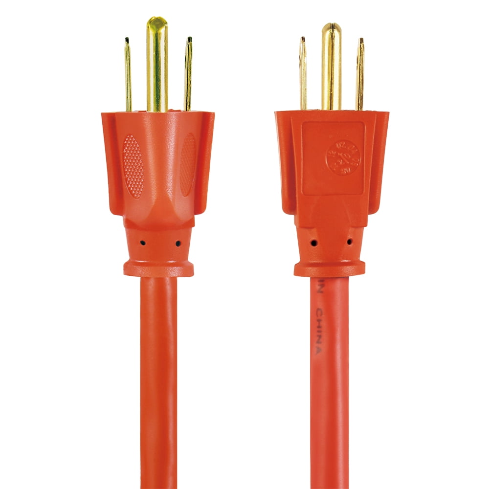 Hyper Tough 50 ft 16AWG 3-Prong Outdoor Extension Cord (Orange, 50 ft) qbaun