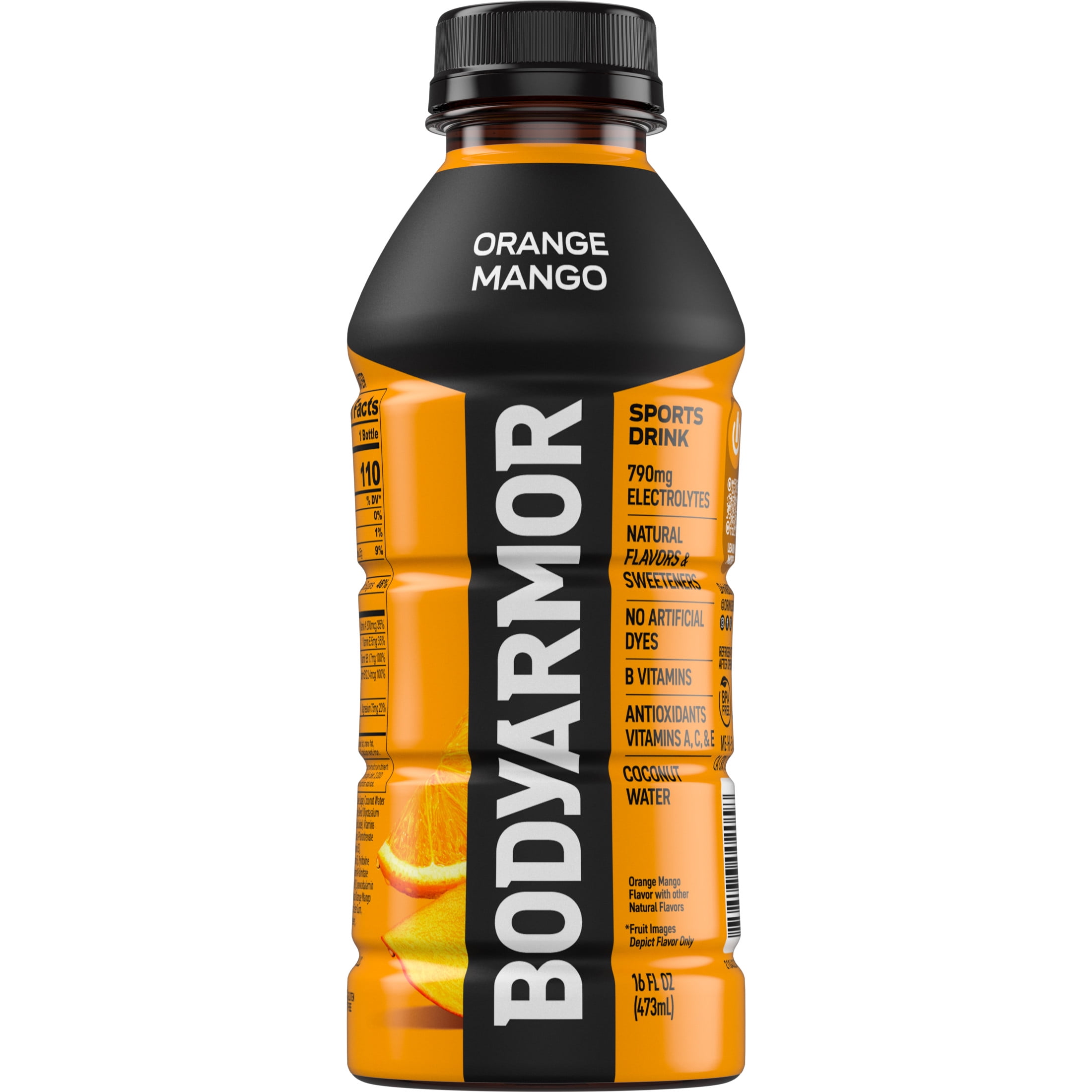 BODYARMOR Sports Drink Electrolyte Beverage Orange Mango (Orange, 16 fl oz) xf10o