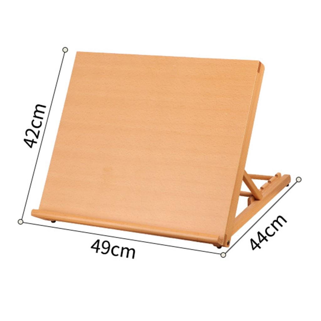 Abbraccia Wood Drafting Table Easel for Drawing and Sketching (Brown, 19.3 in x 17.3 in x 16.5 in) r3tmy