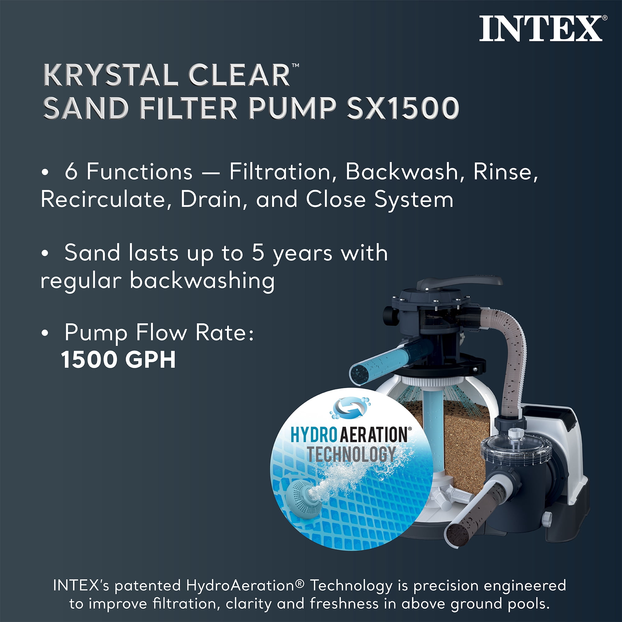 Intex Ultra XTR Frame Above Ground Pool Set with Sand Filter Pump (Dark Gray, 16 ft x 48 in) 34z9g