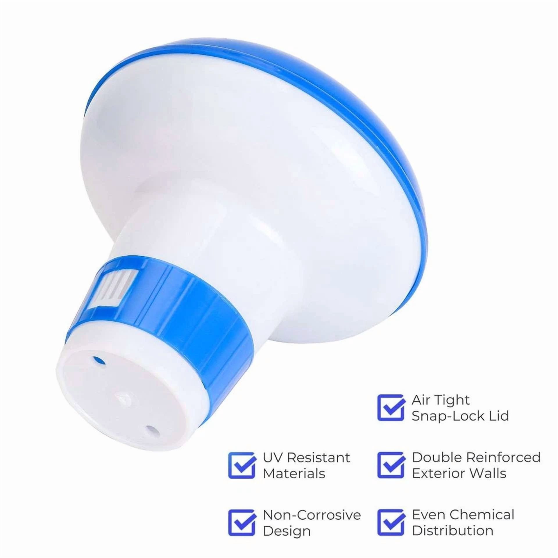 KLYNE Floating Chlorine Dispenser for Swimming Pool and Hot Tub (2 Pack) qyop9