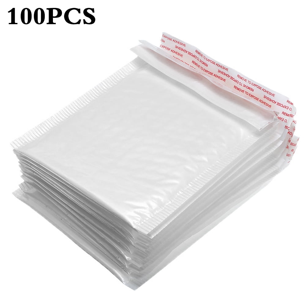 Airjacket Poly Bubble Mailers Padded Shipping Envelopes (White, 100 Pack) hhpmq