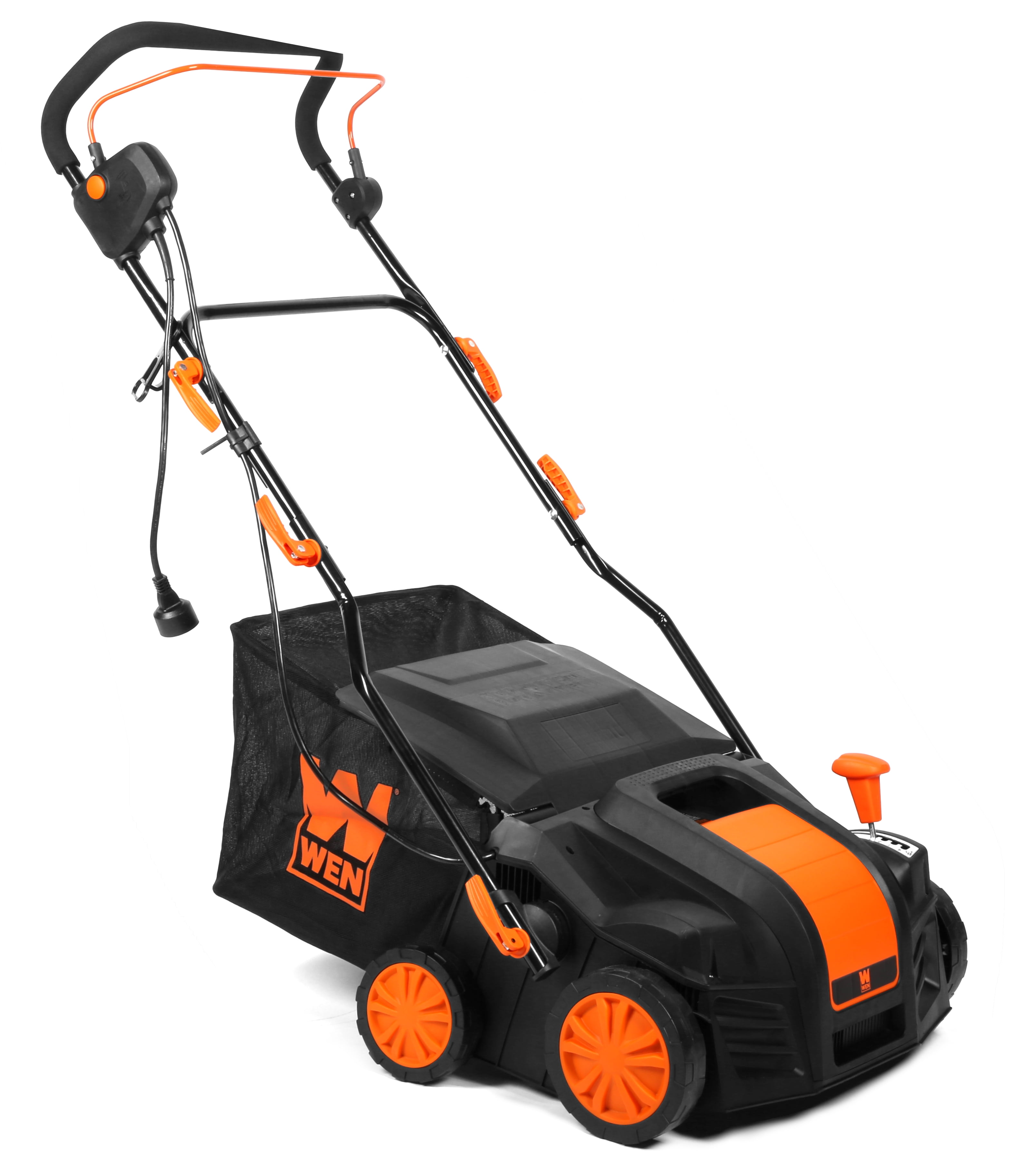 WEN 2-in-1 Electric Lawn Dethatcher and Scarifier with 16-inch Clearing Path (15 Amp, 5-Position Height Adjustment) gld0p