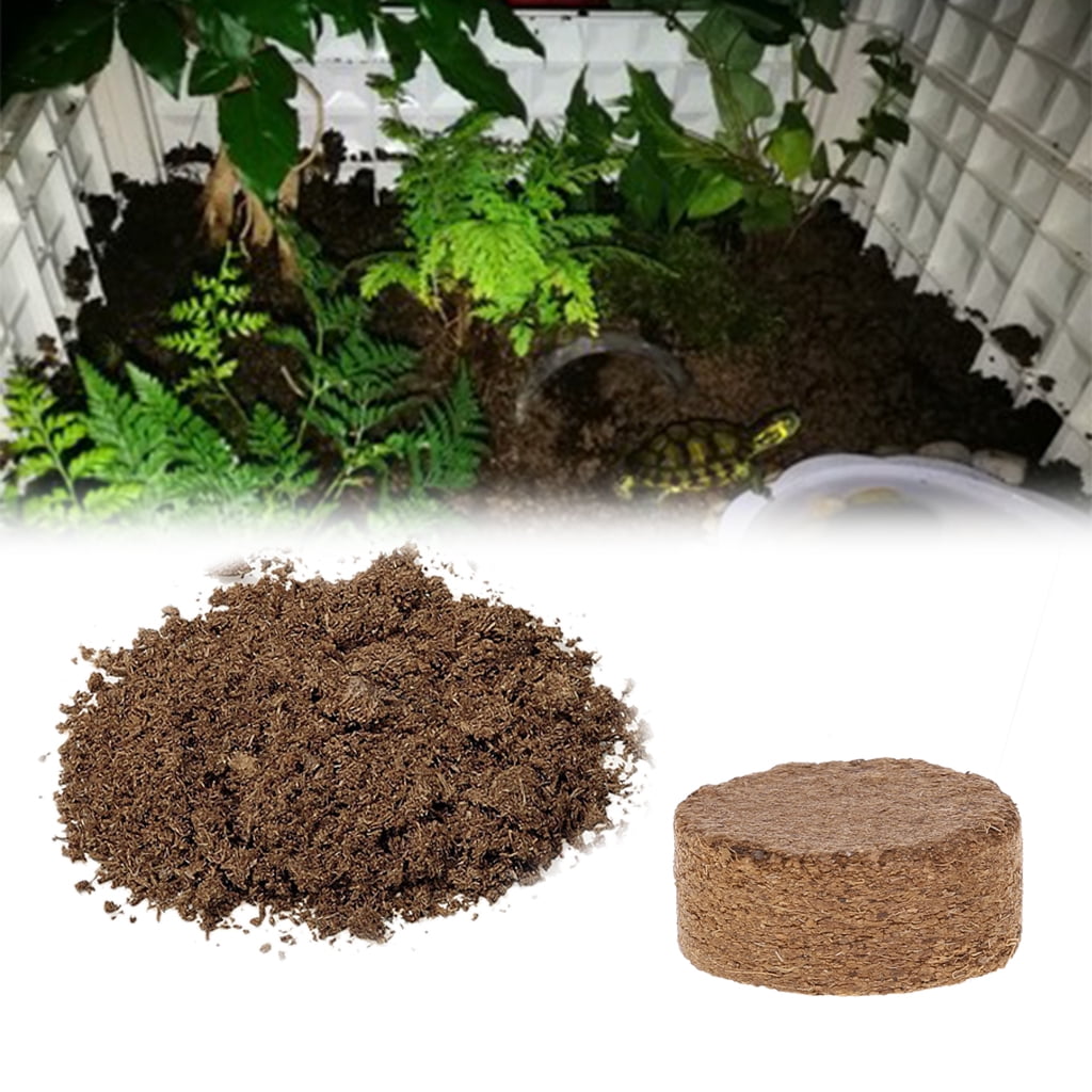 Geemin Coconut Fiber Coir Pellet Nutrient Soil for Indoor and Outdoor Gardening (10 Pack) c10n0