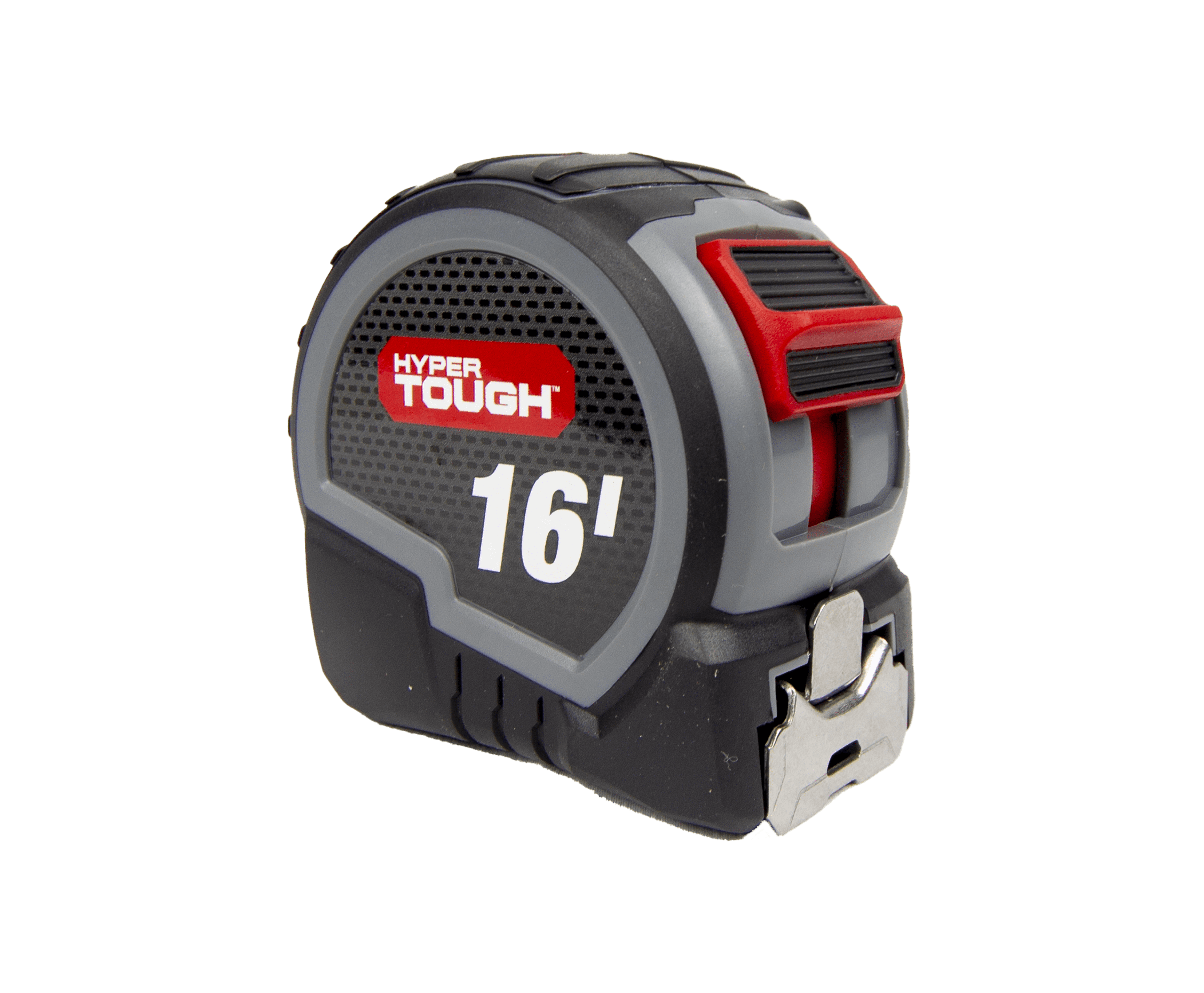 Hyper Tough Wide Blade Steel Tape Measure (Grey, 16 ft) fzwvs