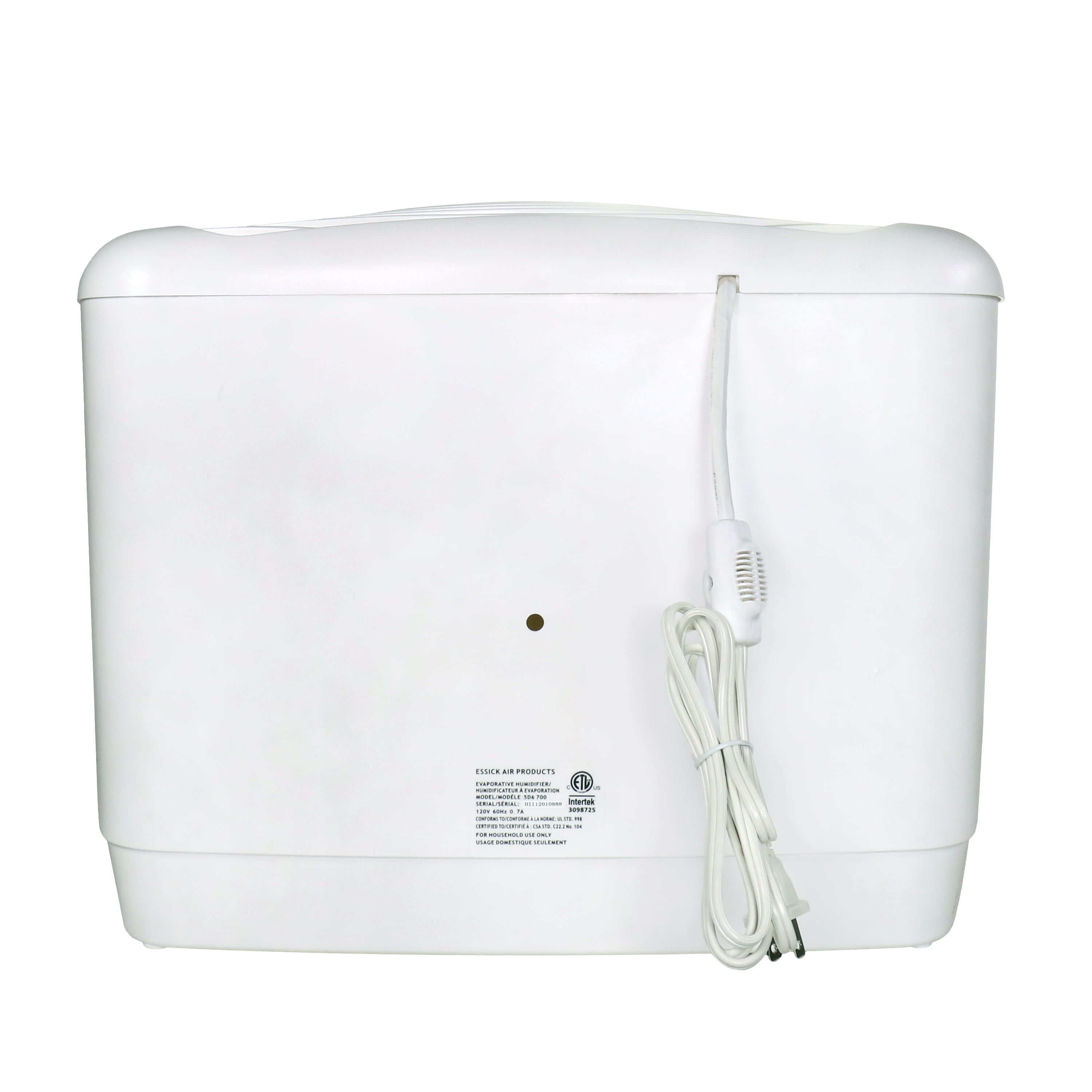 Hmdfr Console Evaporative Humidifier for Large Rooms with Digital Control (White, 3 gal) 3mjk1