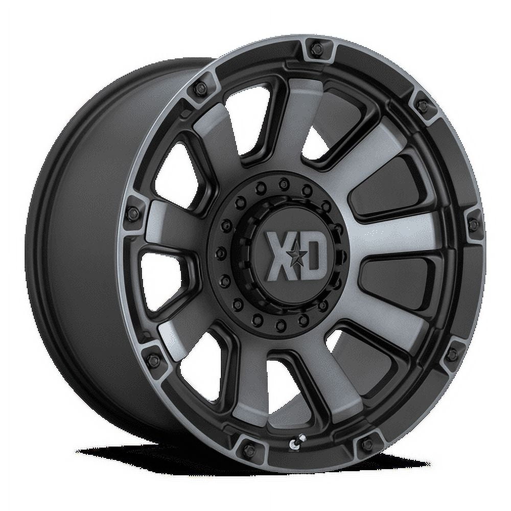 XD XD852 Gauntlet Aluminum Wheel (Satin Black with Gray Tint, 20x9 in) wch44