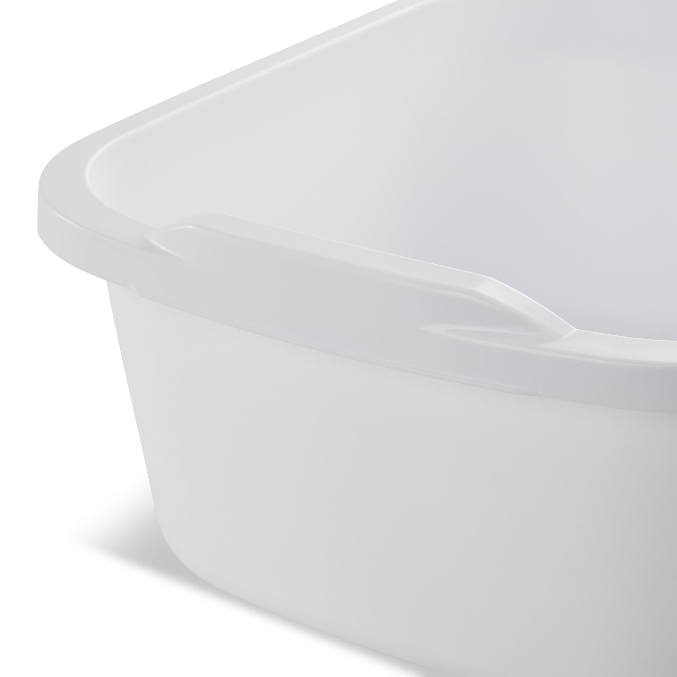Sterilite Multi-Purpose Dishpan, Heavy-Duty Plastic Sink Basin (White, 12 qt) 05hgb