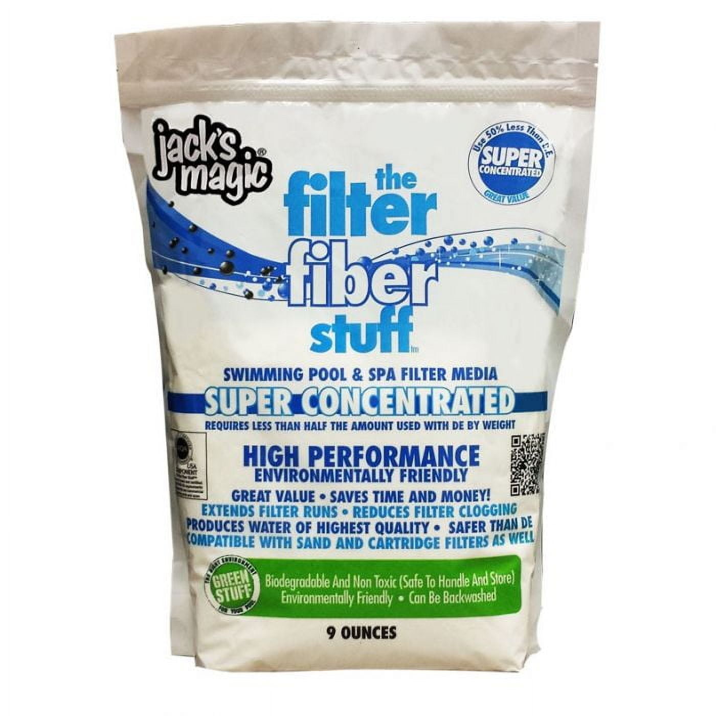Jack's Magic Filter Fiber Stuff Pool Filtration Media (9 oz) fq95b