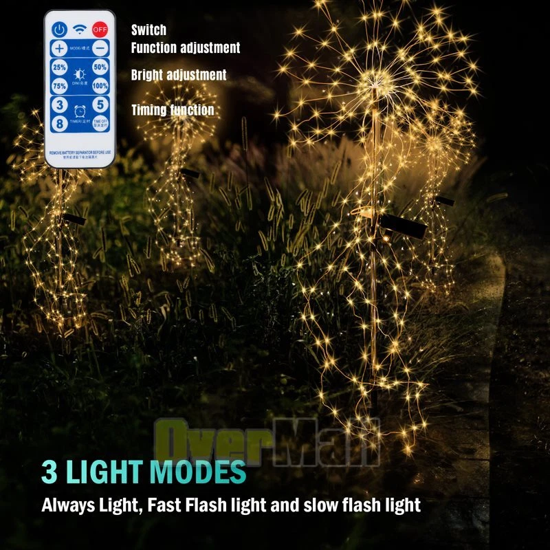 Purely Elizabeth Solar LED String Lights Outdoor Garden Christmas Decor with Remote (33 ft) 8ne0r