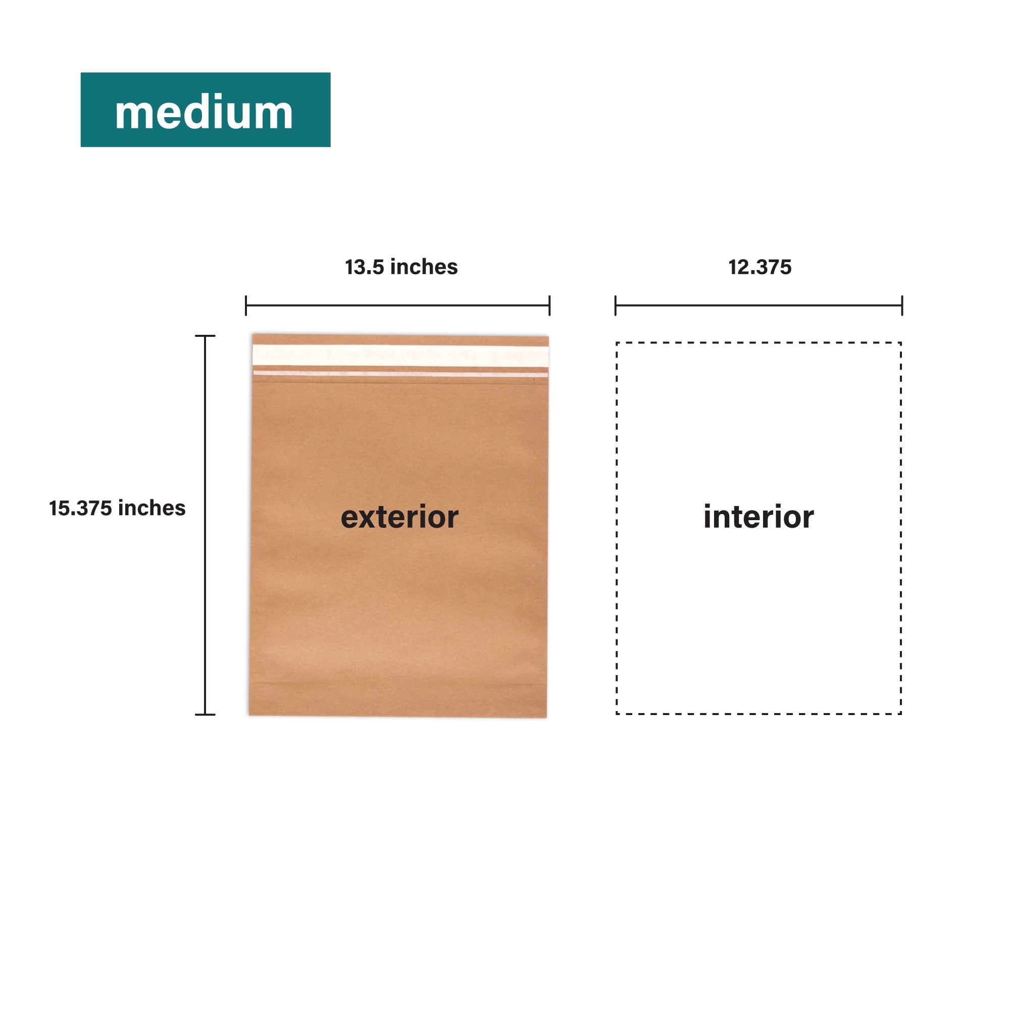 Elementree Sustainable Expandable Paper Mailers, Eco-Friendly Shipping Envelopes (Brown, 13.5 in x 15.375 in x 2.5 in, 250 Count) i89l5