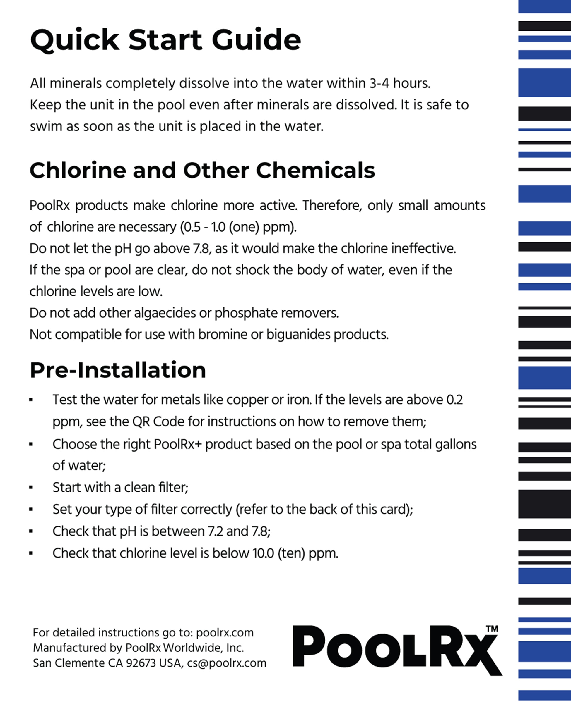 PoolRx+ Swimming Pool Algaecide Mineral Treatment (Black, 1 Tablet, 20k-30k Gallons) en4mn