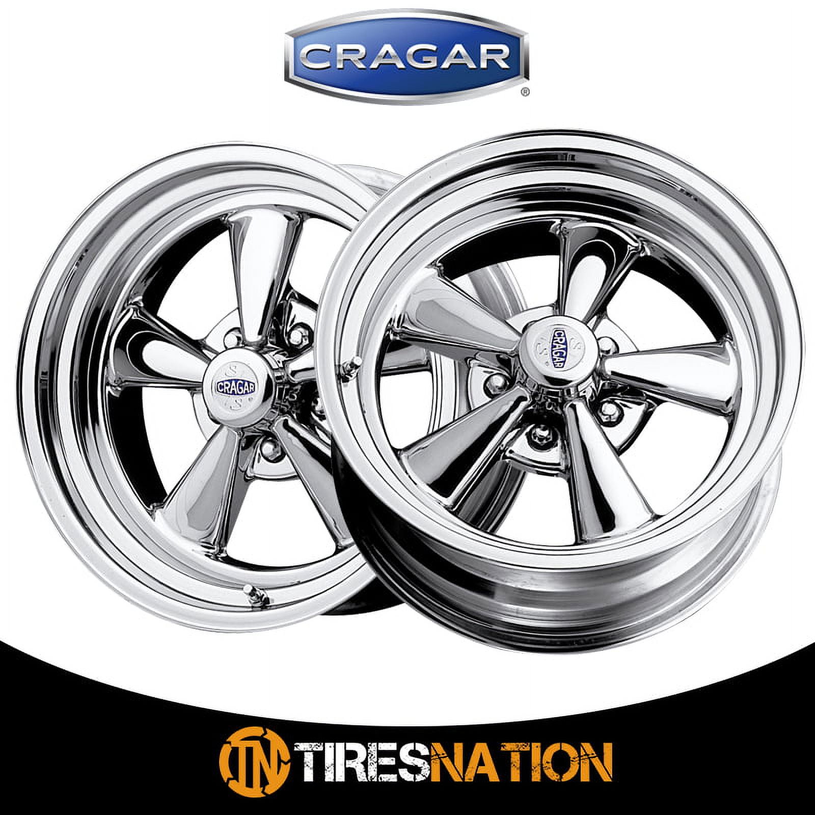 Cragar 08/61 S/S Series Mag Wheel Chrome Finish (14x7 in, 5x101.6 mm Bolt Pattern) 0si56