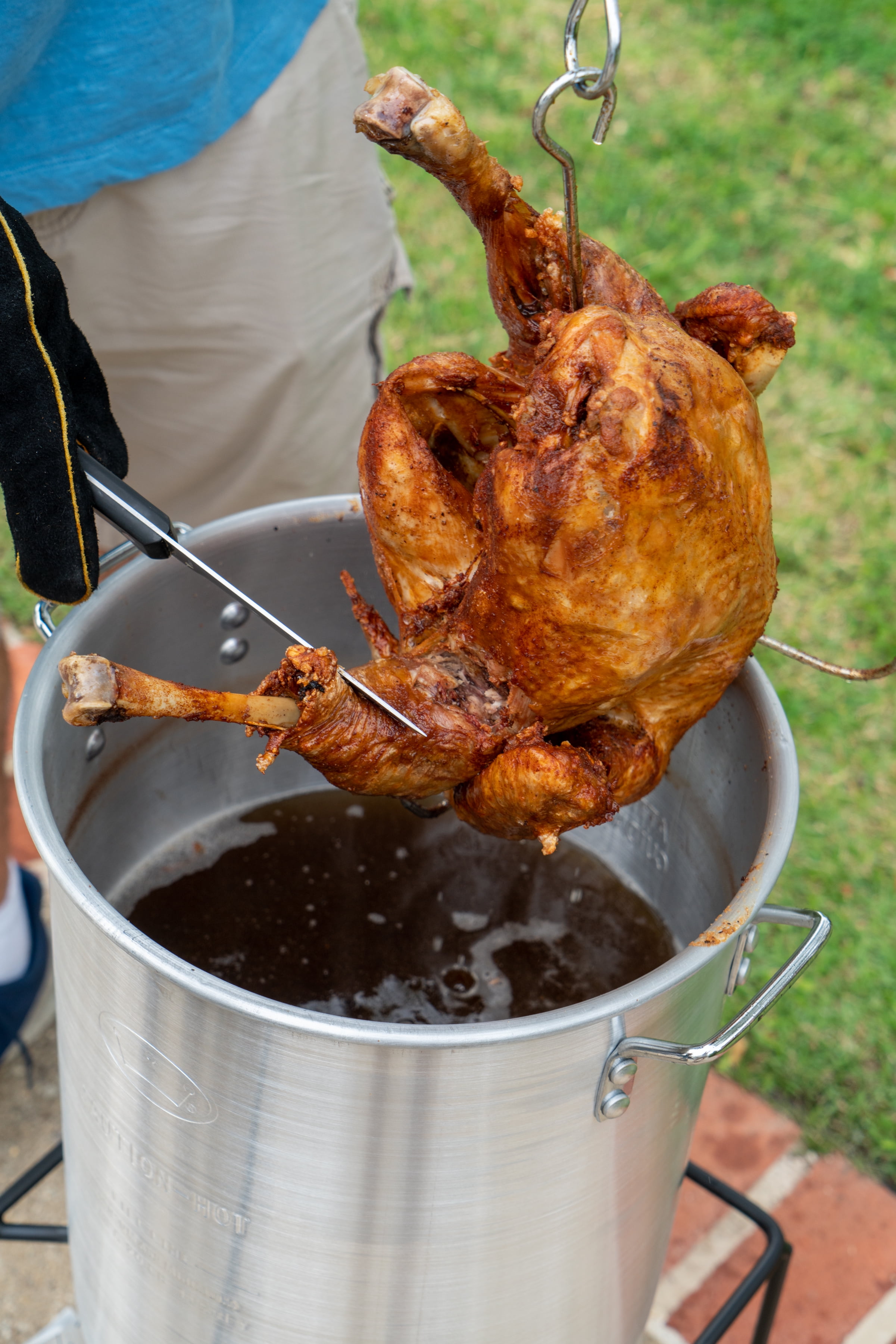 King Kooker Outdoor Propane Turkey Fryer Set with Aluminum Pot (29 qt) 08cyb