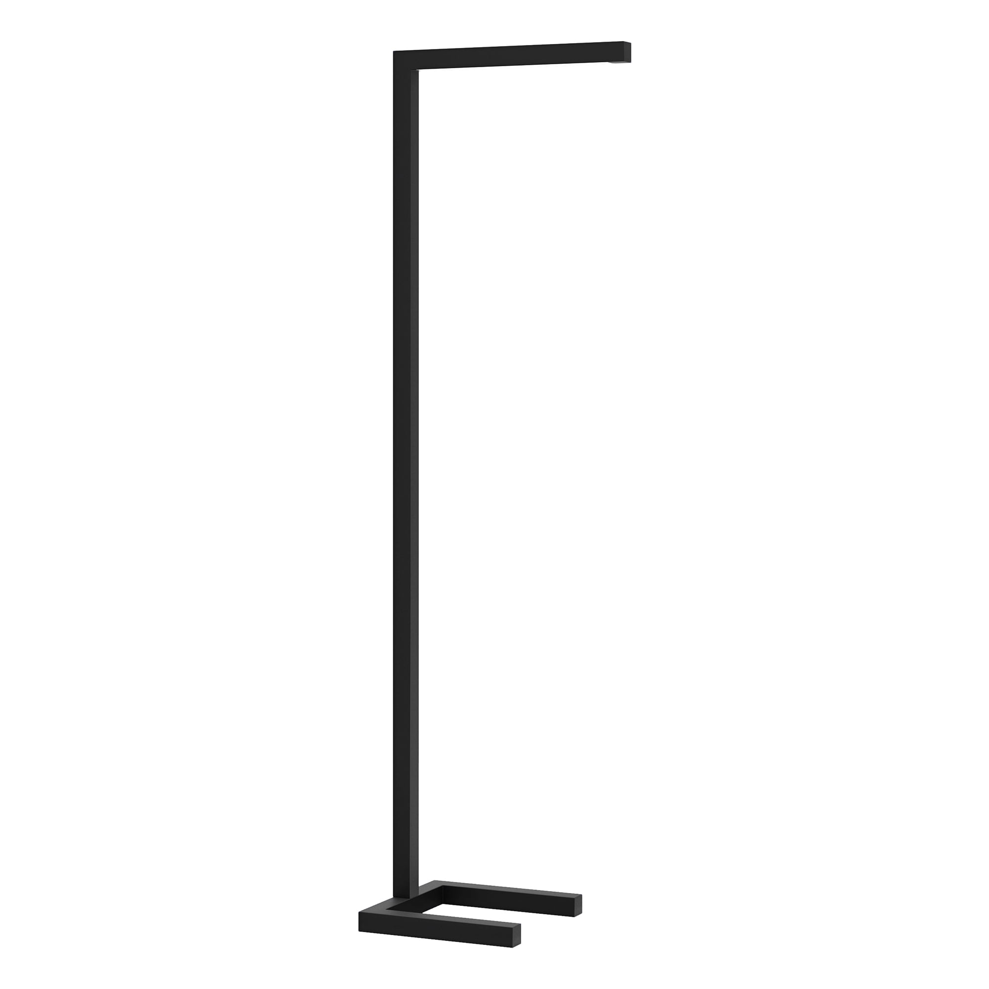 Evelyn&Zoe Malin Modern Metal Floor Lamp with Blackened Bronze Rectangle Shade (52 in) a32x4