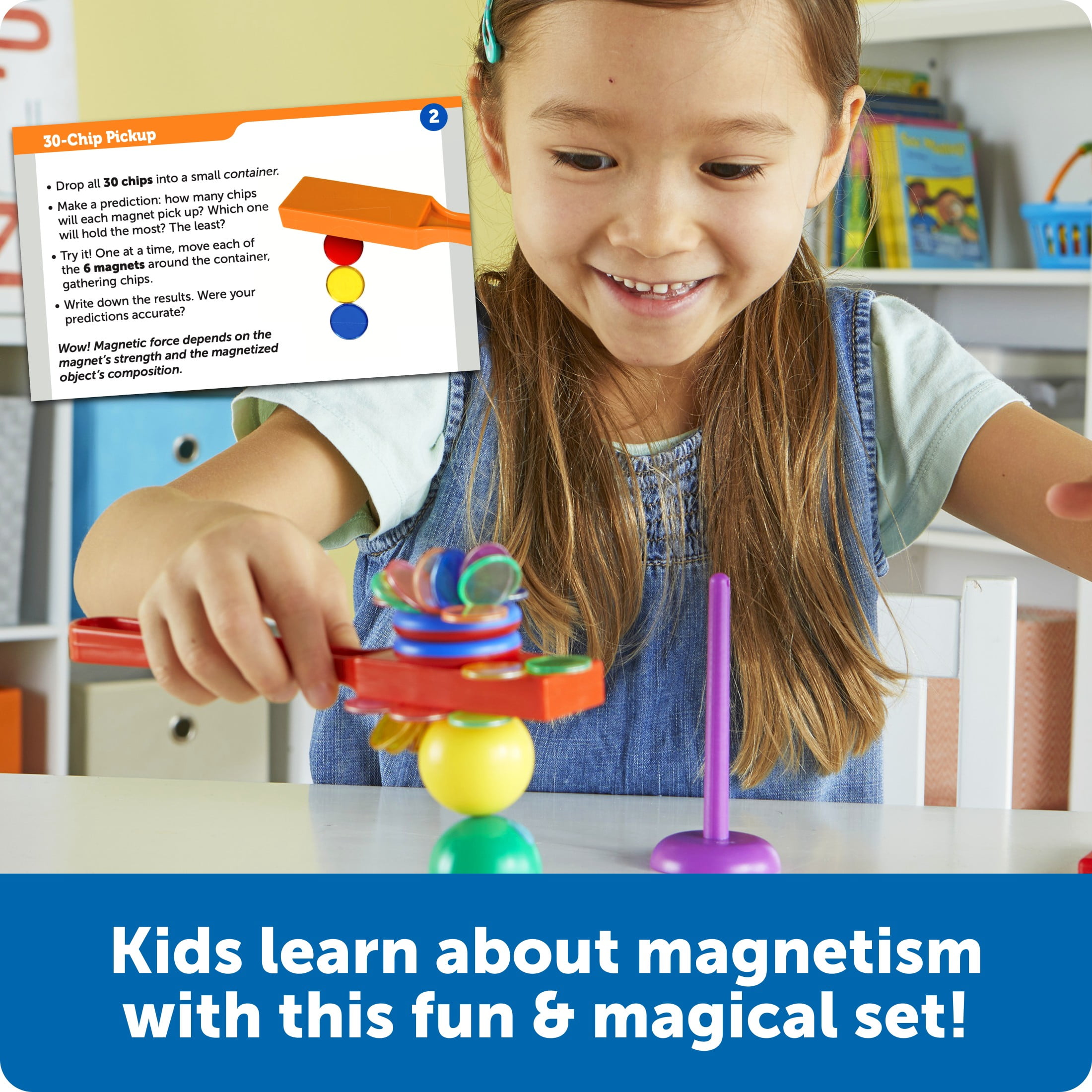 Learning Resources STEM Explorers Magnet Movers Science Activity Set (Multi-Color, 1 Set) uqh71