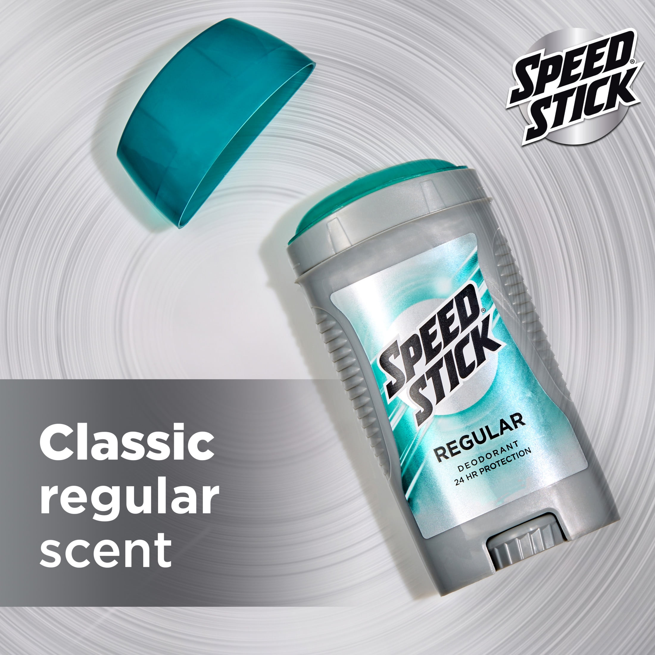 Speed Stick Men's Antiperspirant Deodorant, Regular Scent, Long-lasting Protection (3 oz, 4 Pack) imfva