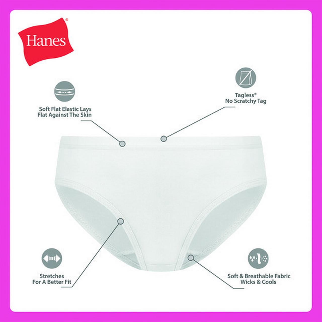 Hanes Girls Hipster Underwear Cotton-Stretch Panties (Yellow, 10-Pack) qdh1k
