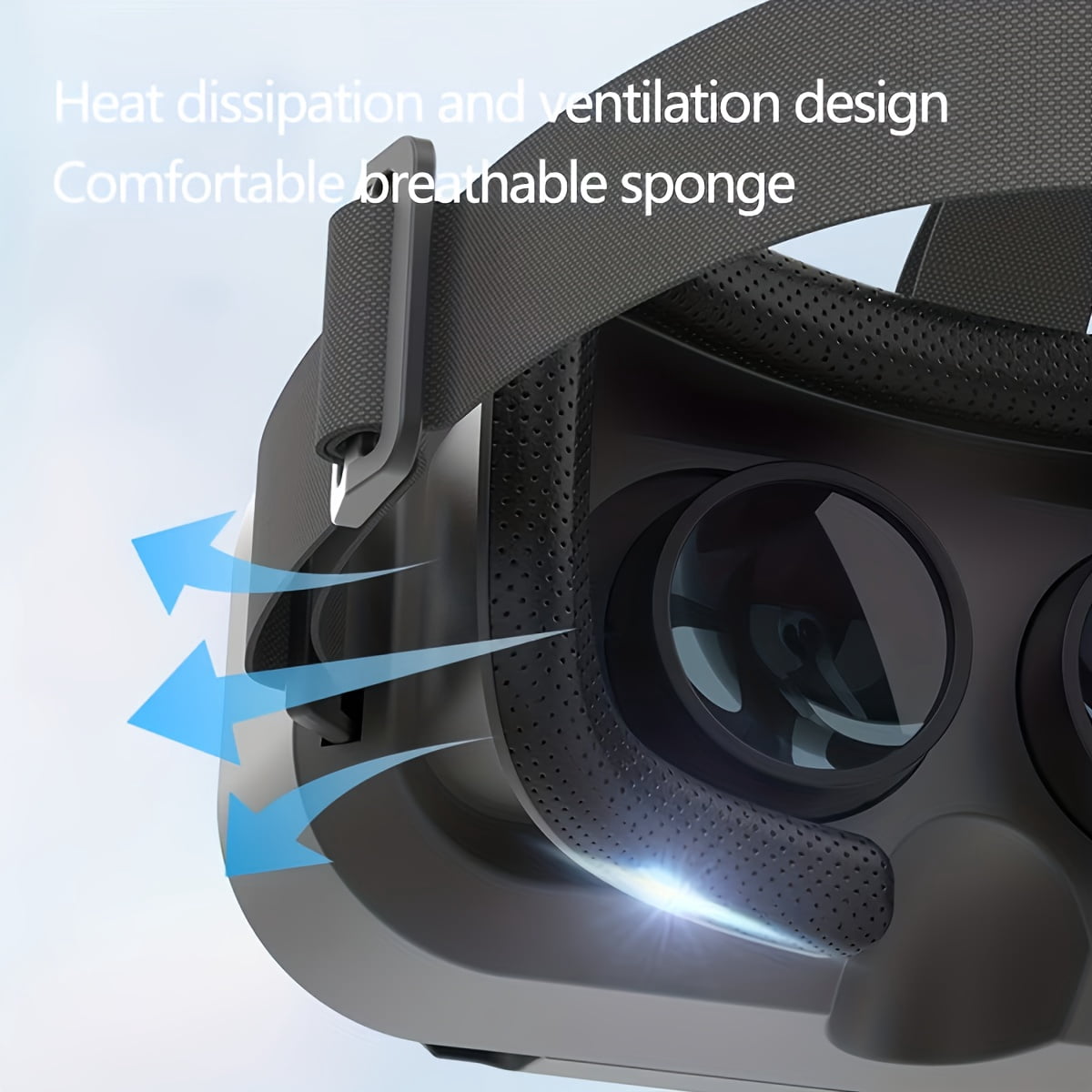 FANRUINA VRPro 2026 Virtual Reality Headset, 4K HD Immersive Gaming & Cinema Experience (Black, 4.5–7 in) 895n1