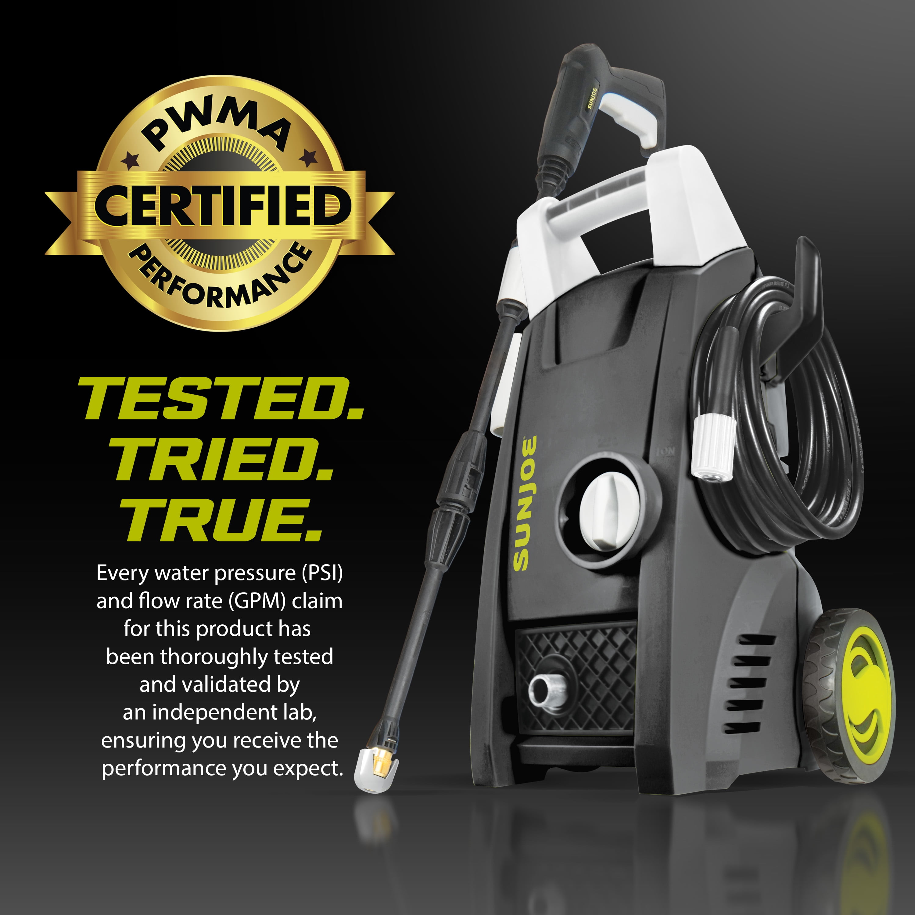 Sun Joe Electric Pressure Washer, 1600 PSI 1.2 GPM Portable Power Cleaner for Outdoor Cleaning (1600 PSI, 1.2 GPM) fw5db