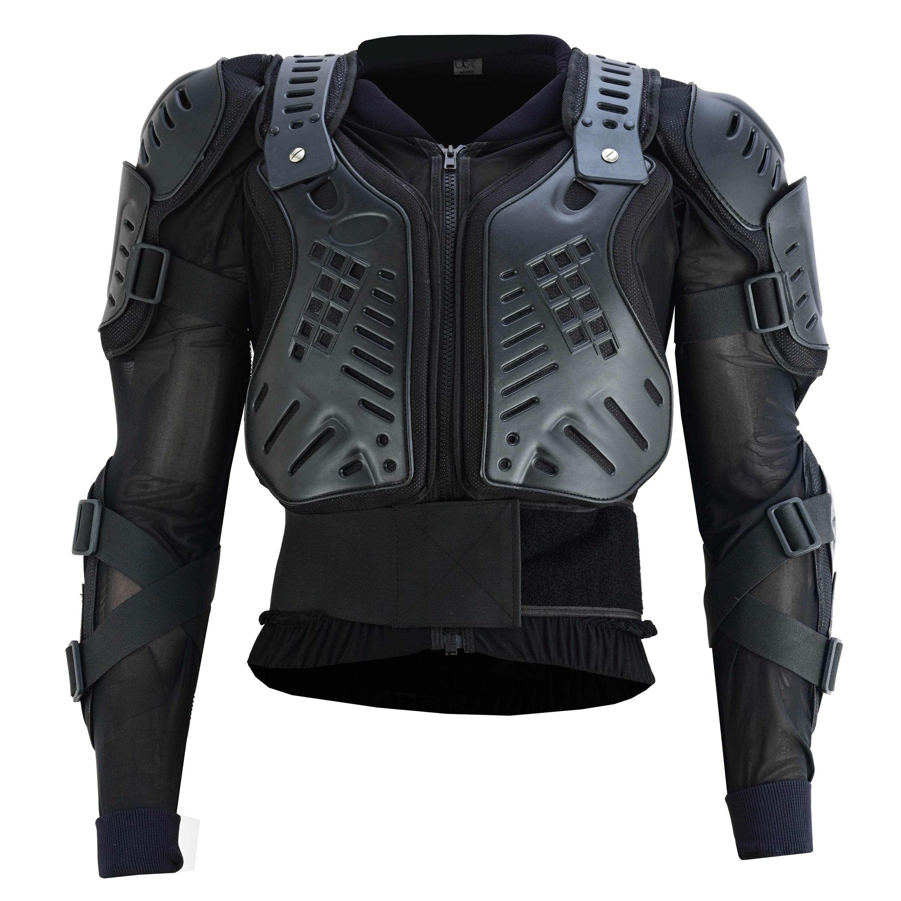 BTR Born To Race Motorcycle Body Armor Jacket Off Road Dirt Bike Chest and Spine Protection (Black, 40 in) tm64f