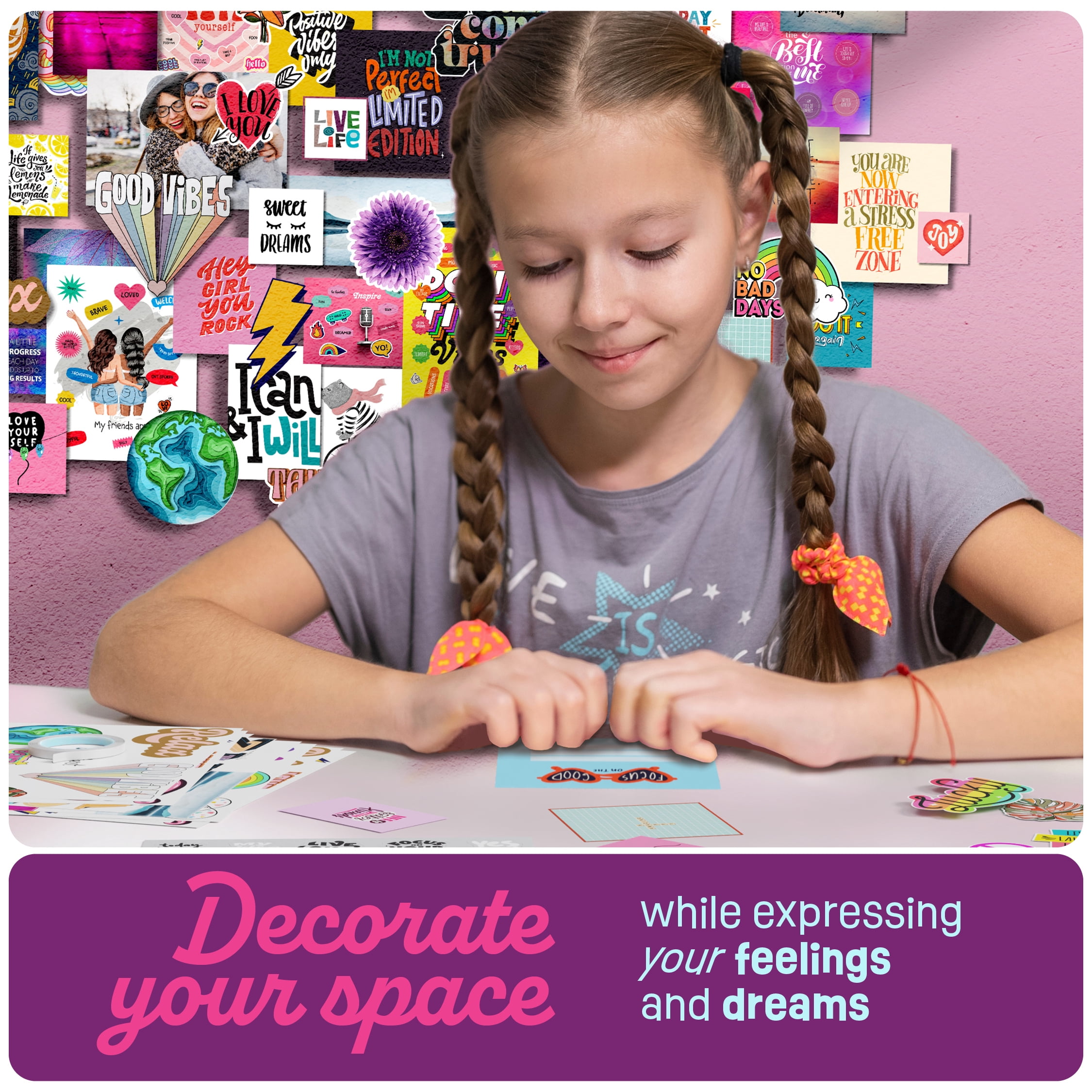Pretty M Wall Collage Craft Kit for Teen Girls DIY Art Project (1000+ Pieces) fh5q4