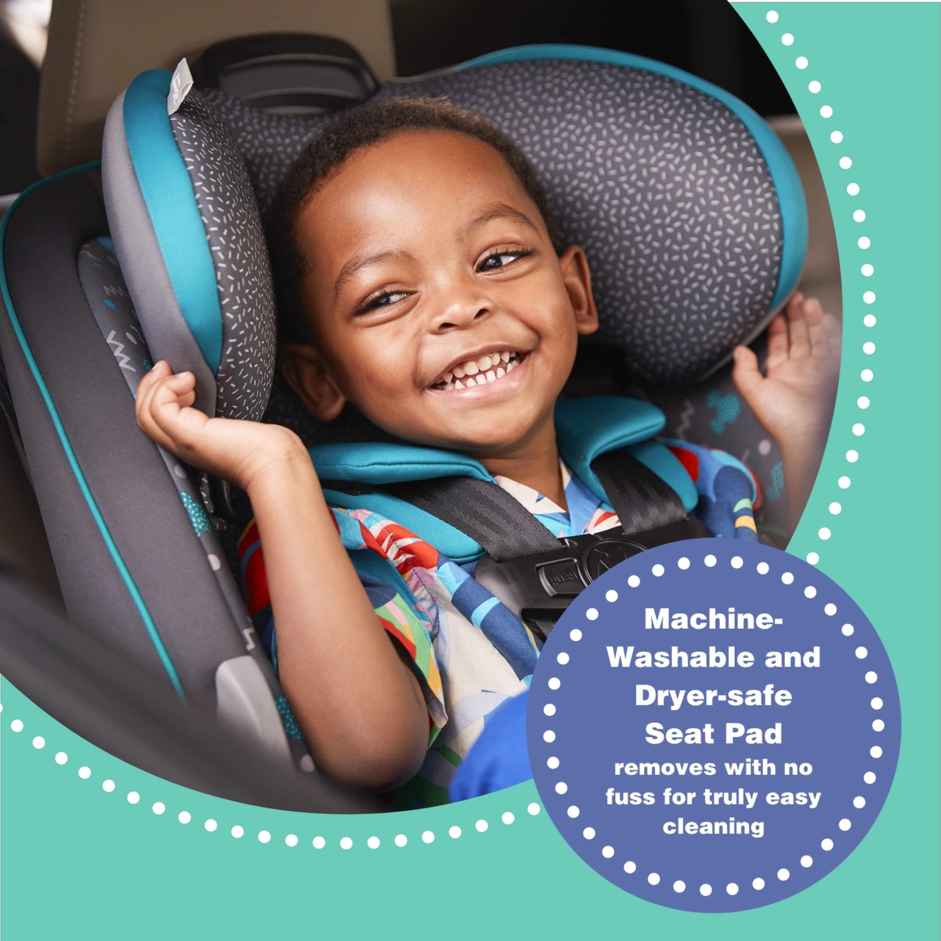 Disney Baby Grow and Go All-in-One Convertible Car Seat (Mickey Sprinkle, 5-100 lb) tlsu0