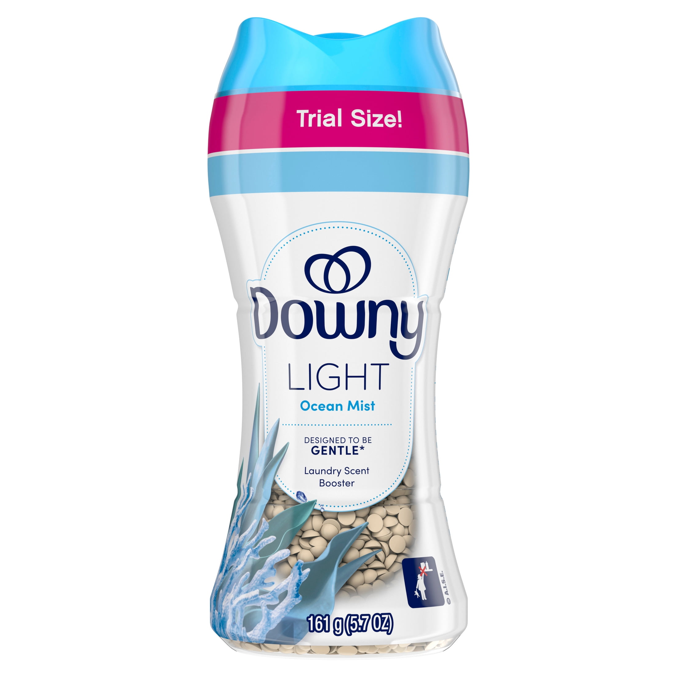 Downy Light In-Wash Scent Booster Beads, Ocean Mist, Long-Lasting Freshness (5.7 oz) 8fue2