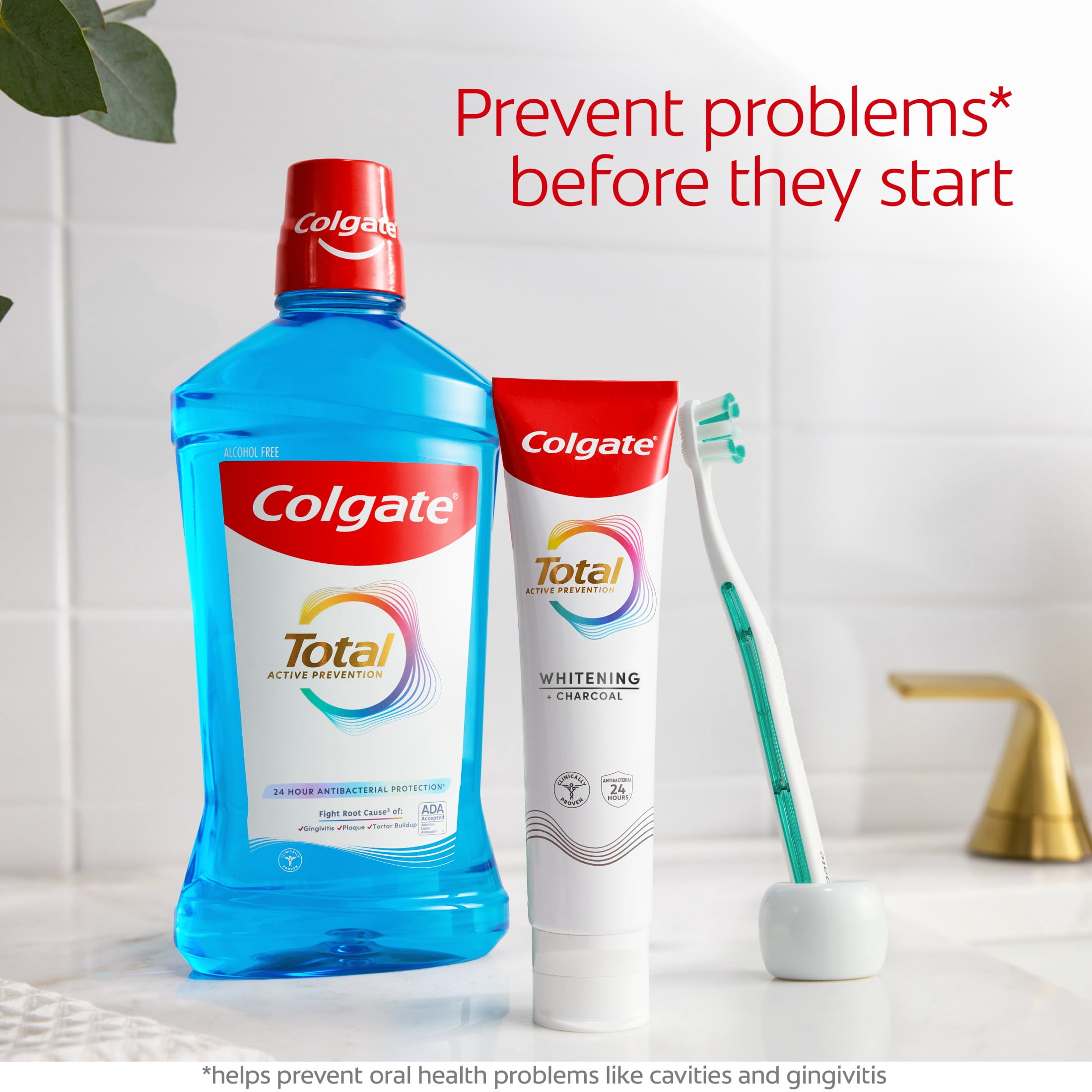 Colgate Total Active Prevention Whitening and Charcoal Toothpaste, Mint (5.1 oz) s7gvq