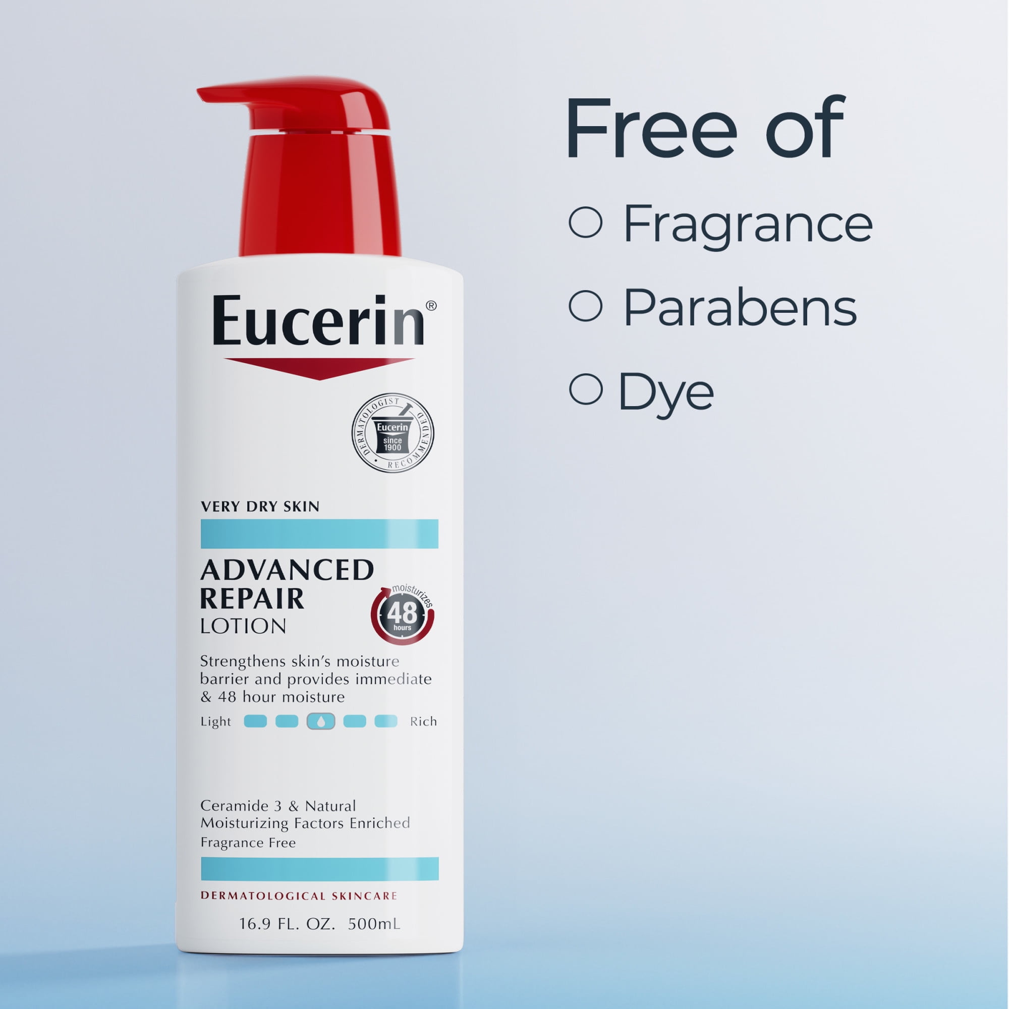 Eucerin Advanced Repair Lotion for Very Dry Skin, Daily Moisturizer (16.9 fl oz) qxk2q