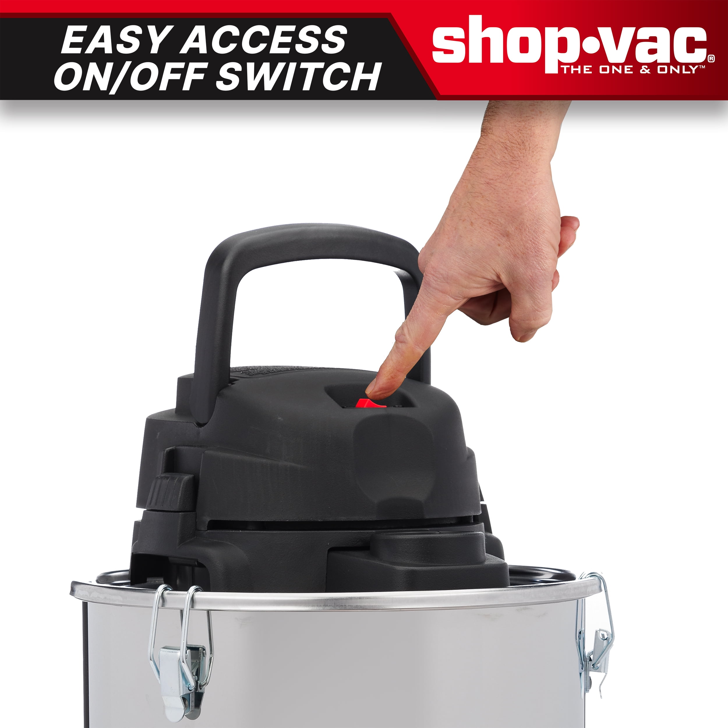 Shop-Vac 5 Gallon Stainless Steel Ash Vacuum with Dolly (Silver, 5 gal) cvyx2