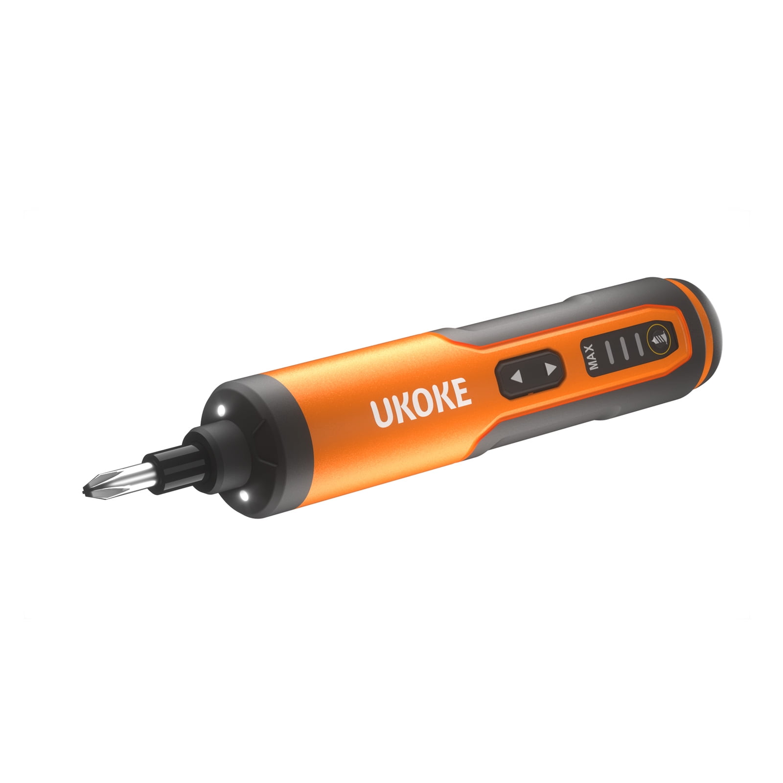 Ukoke 3.6V Cordless Screwdriver Kit with 33 Accessories, USB Rechargeable Power Tool (Orange, 33 Pieces) i36r0