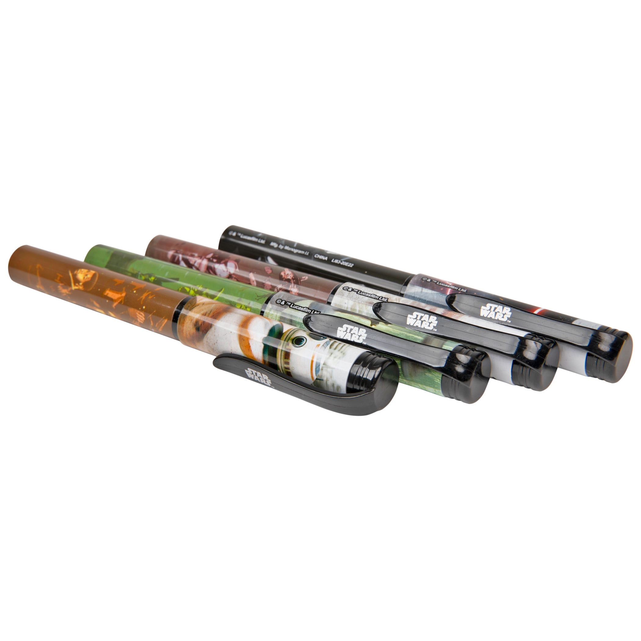 Star Wars Characters Ballpoint Pen Set (Multicolor, 4 Pack) u00qh