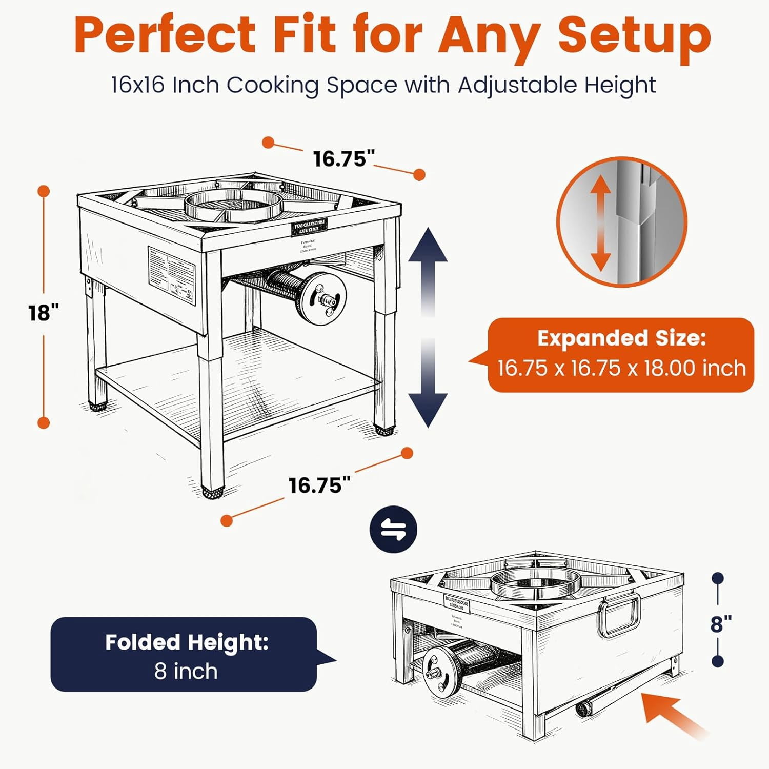 ARC Supplies Seafood Boiling Kit with 200,000 BTU Propane Burner and Stainless Steel Pot (Silver, 32 qt) 7hoxb