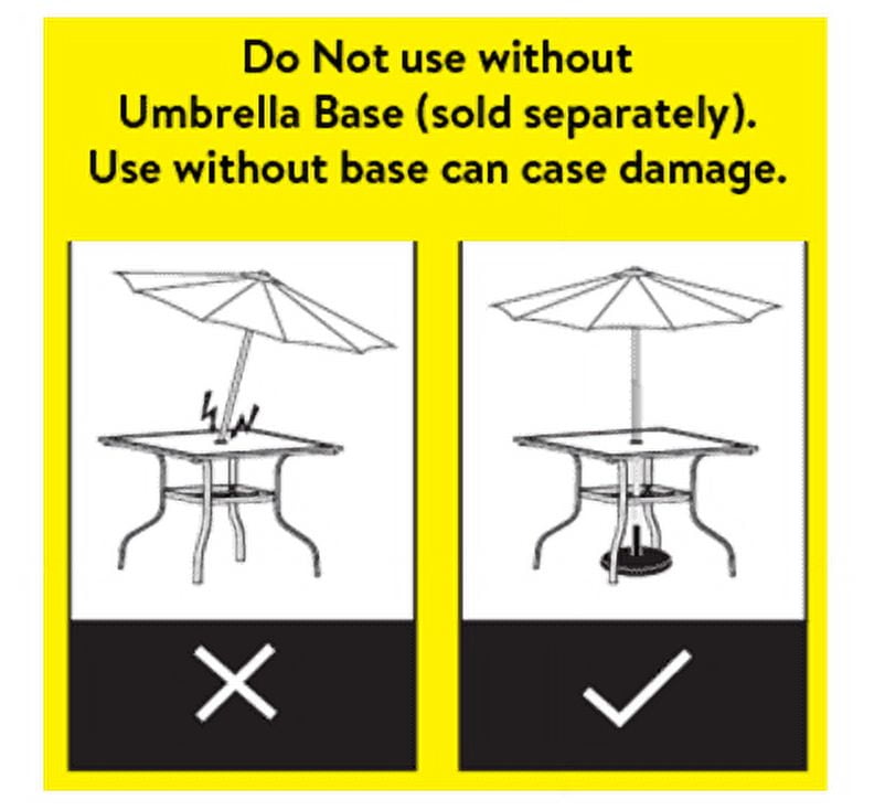 Mainstays Albany Lane 6-Piece Outdoor Patio Dining Set with Umbrella (Red, 6-Piece Set) jvyro