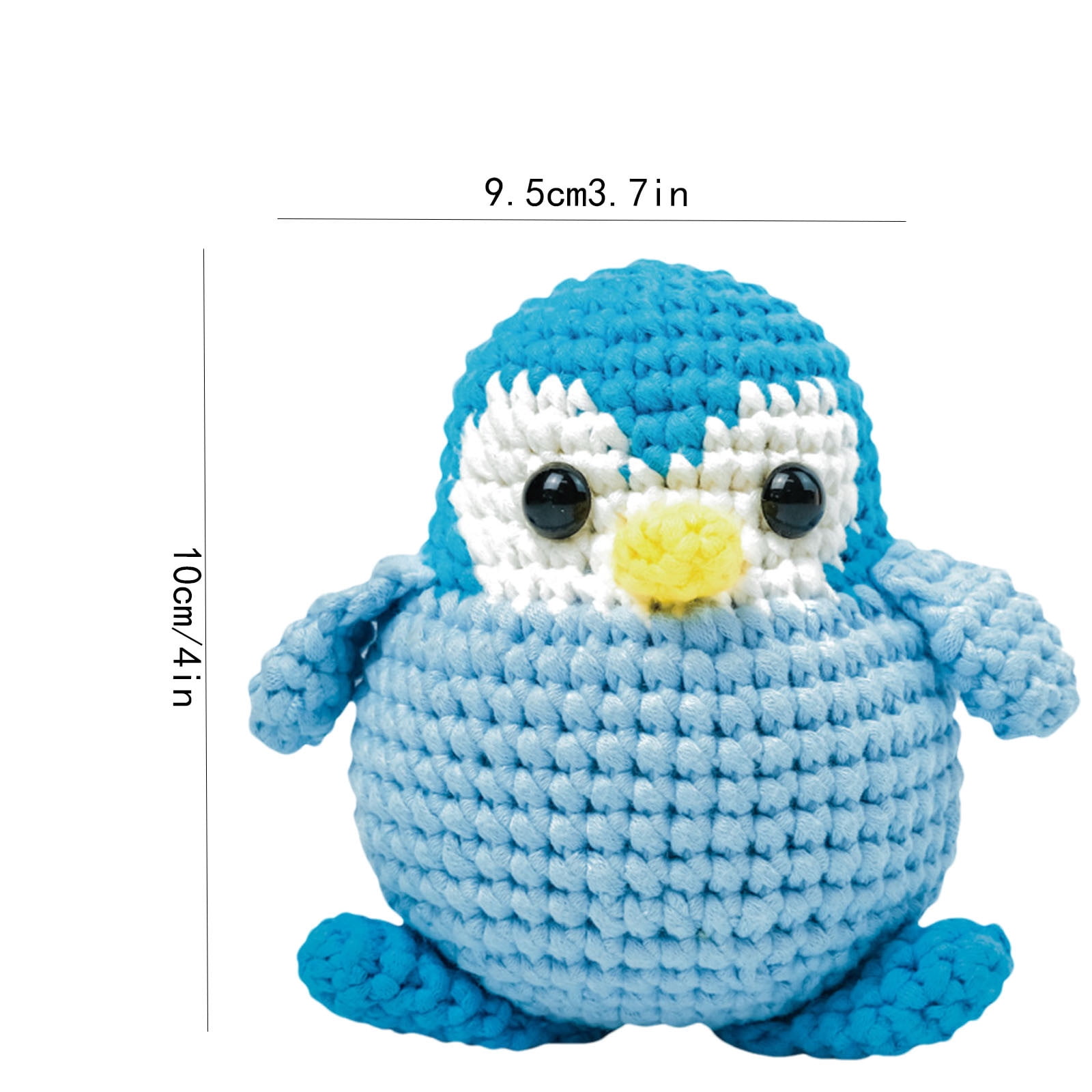 Tpzfurit Penguin Crochet Kit for Beginners, DIY Craft Activity Set with Yarn, Hook, and Instructions (1 Set) m2hhh